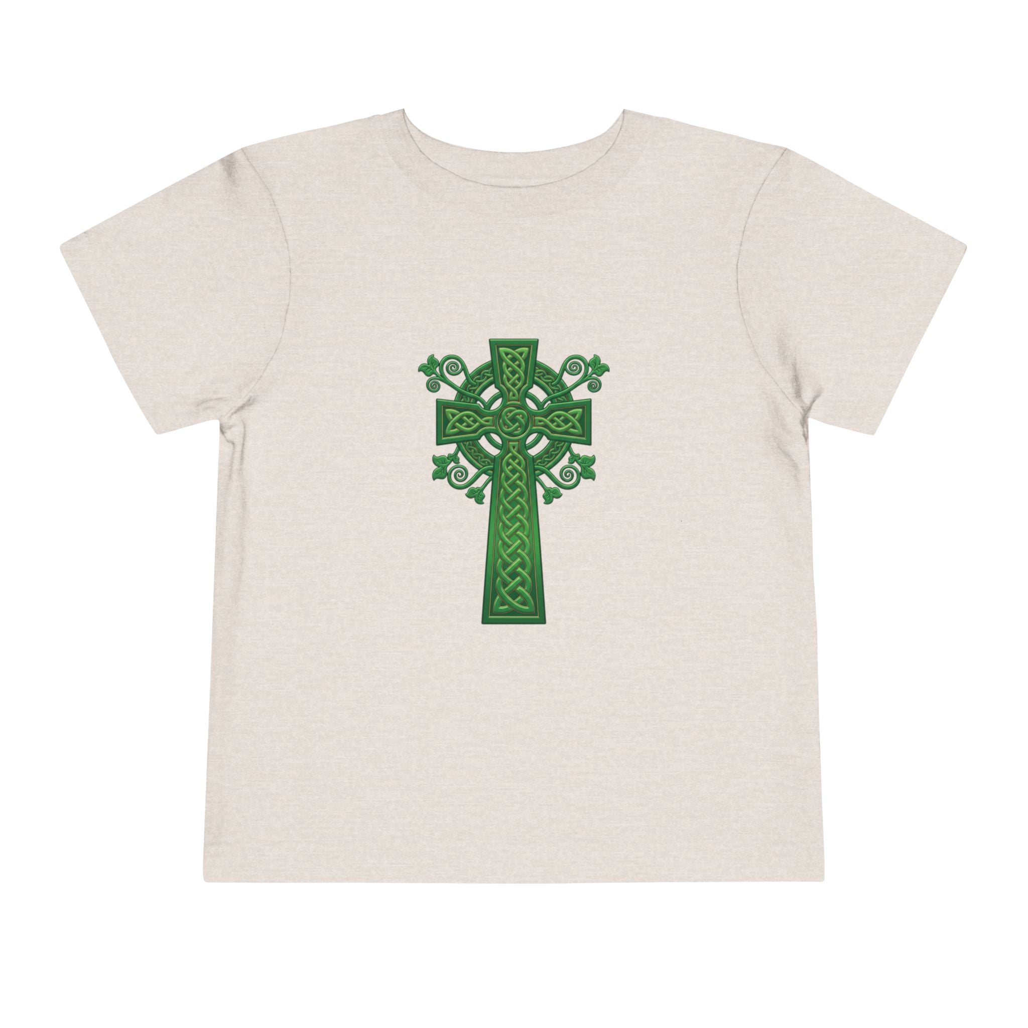 Toddler Tee — Green Celtic Cross Graphic (St. Patrick’s Day)