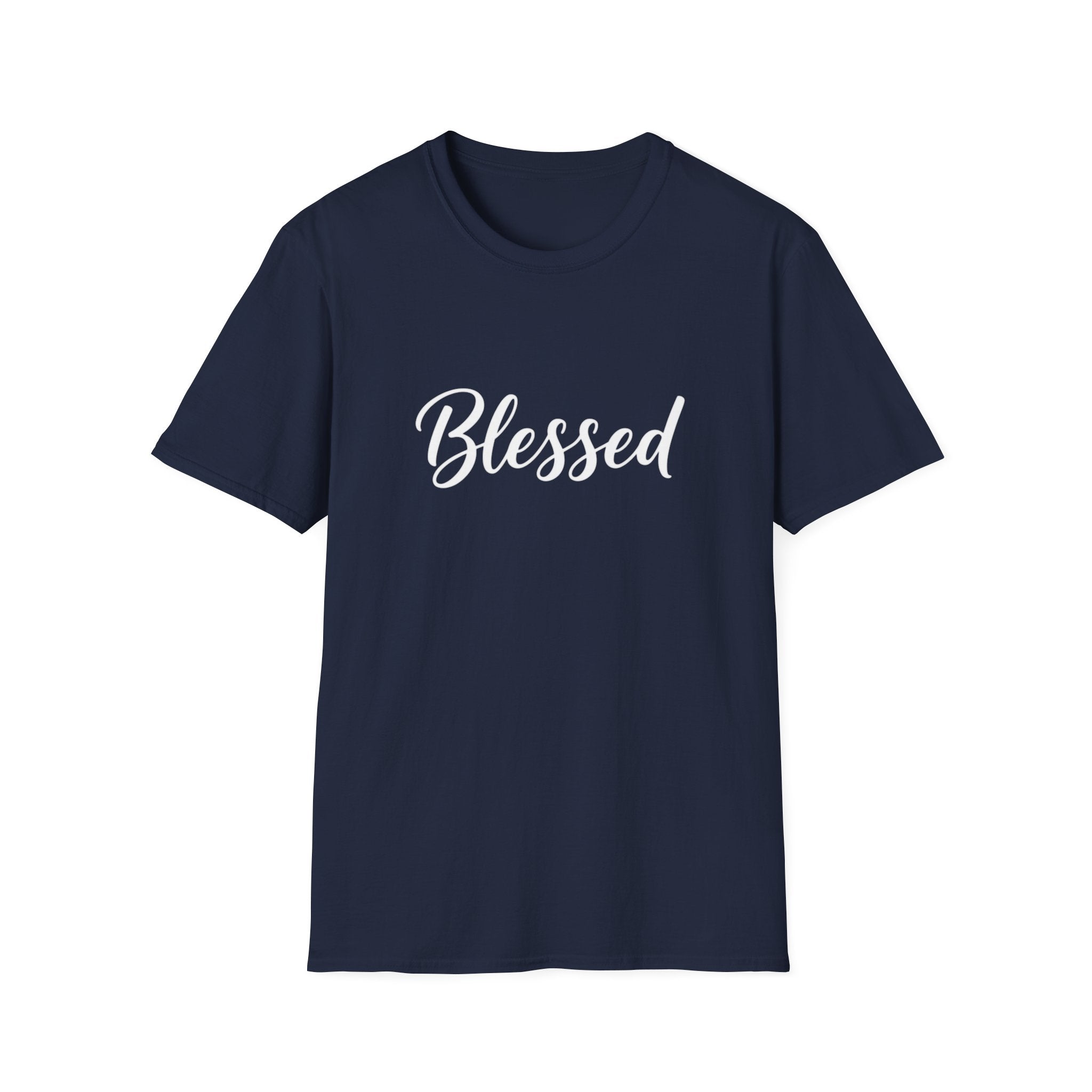 Blessed Script T-Shirt — Inspirational Faith Graphic Tee