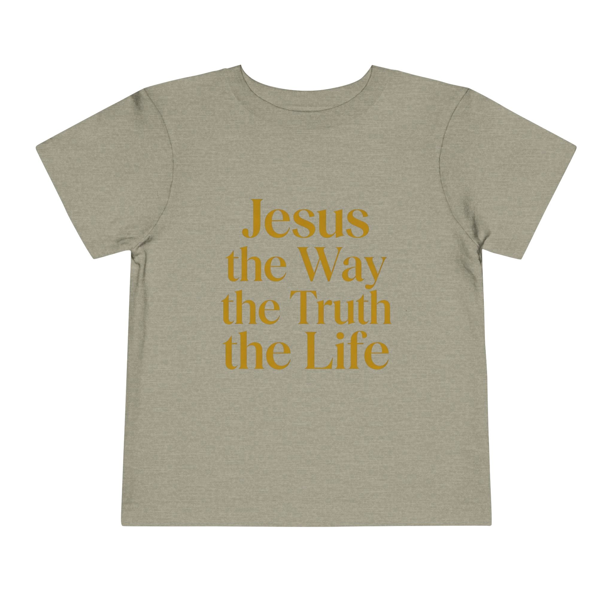 Toddler Tee — "Jesus the Way the Truth the Life" Christian Kids Shirt
