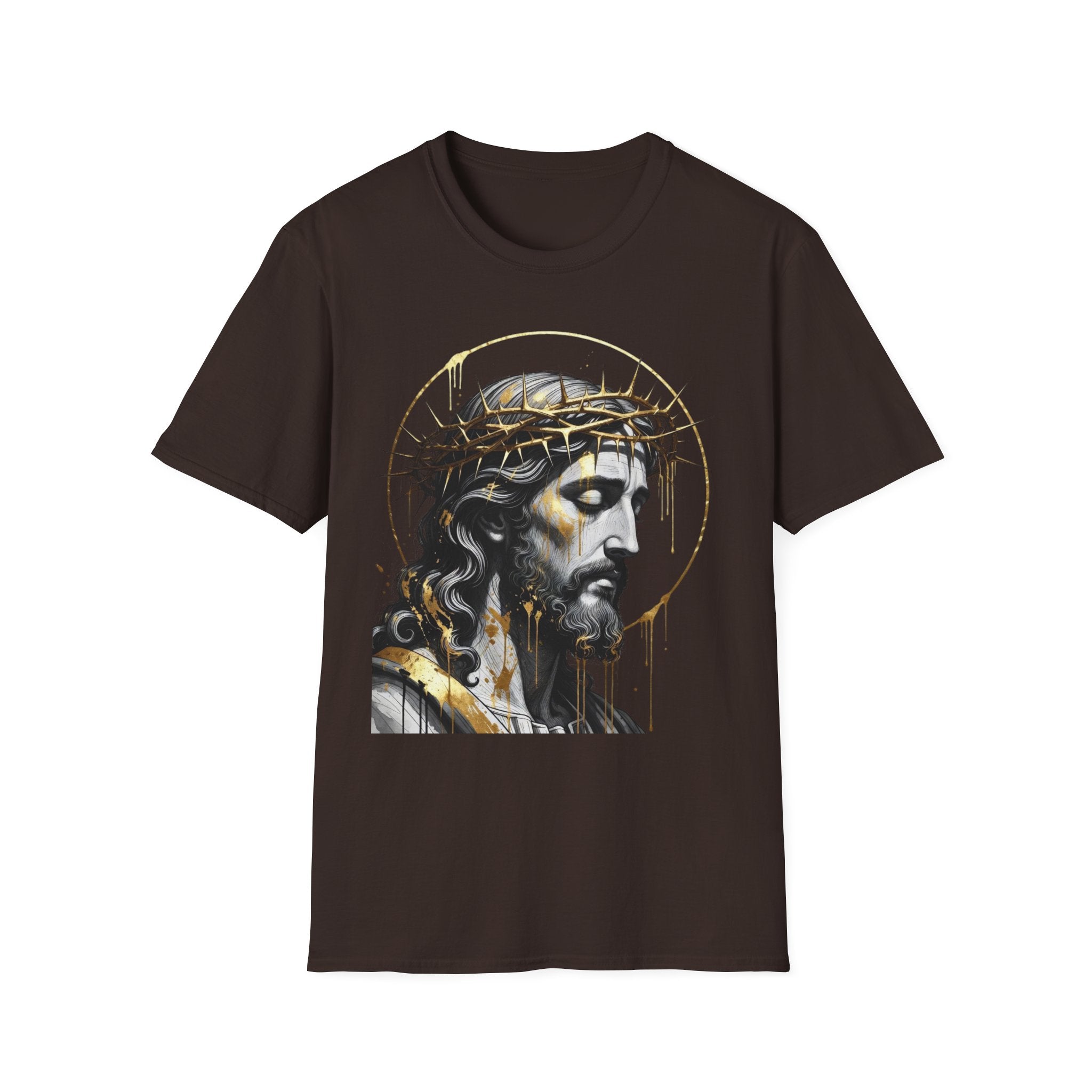 Jesus Portrait T-Shirt — Crown of Thorns Christian Tee
