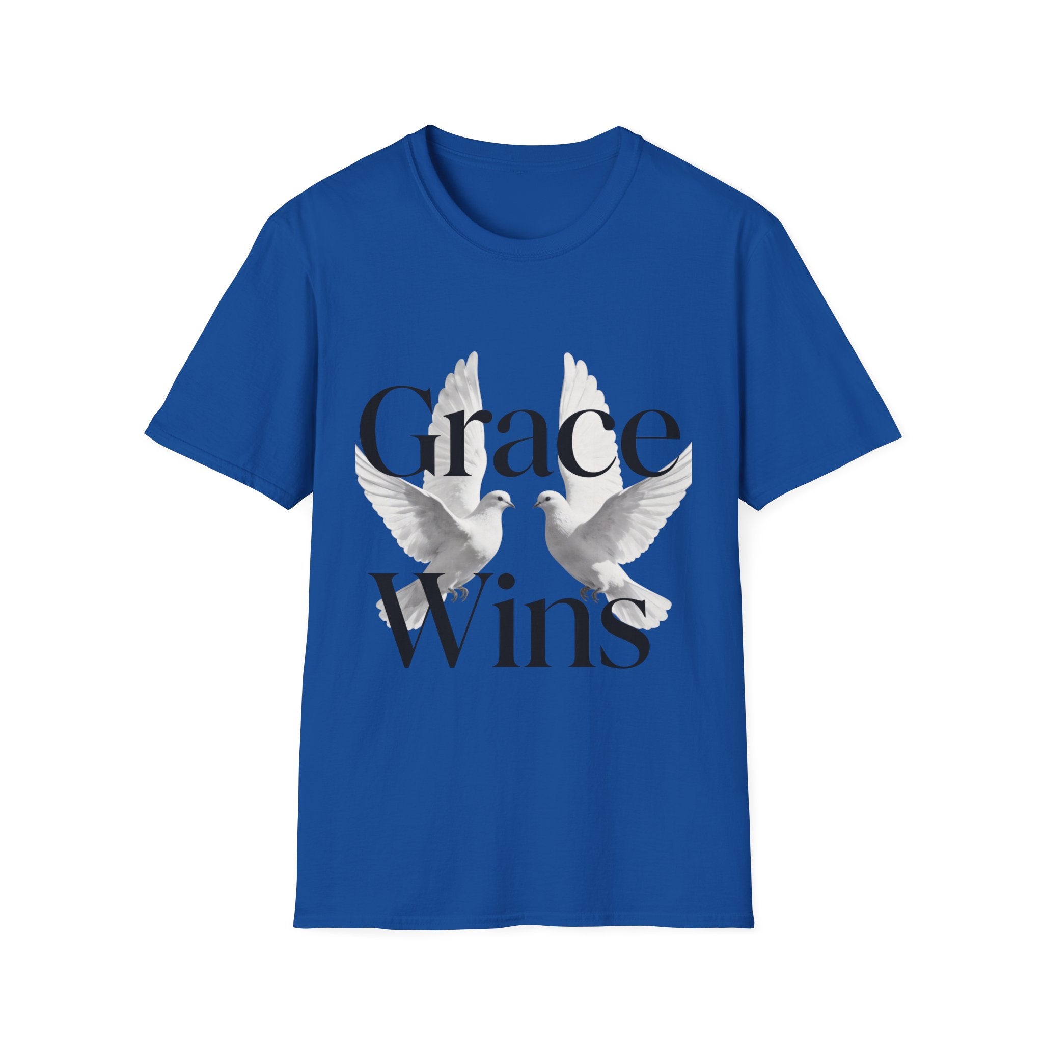 T-Shirt — Grace Wins Doves Inspirational faith shirt