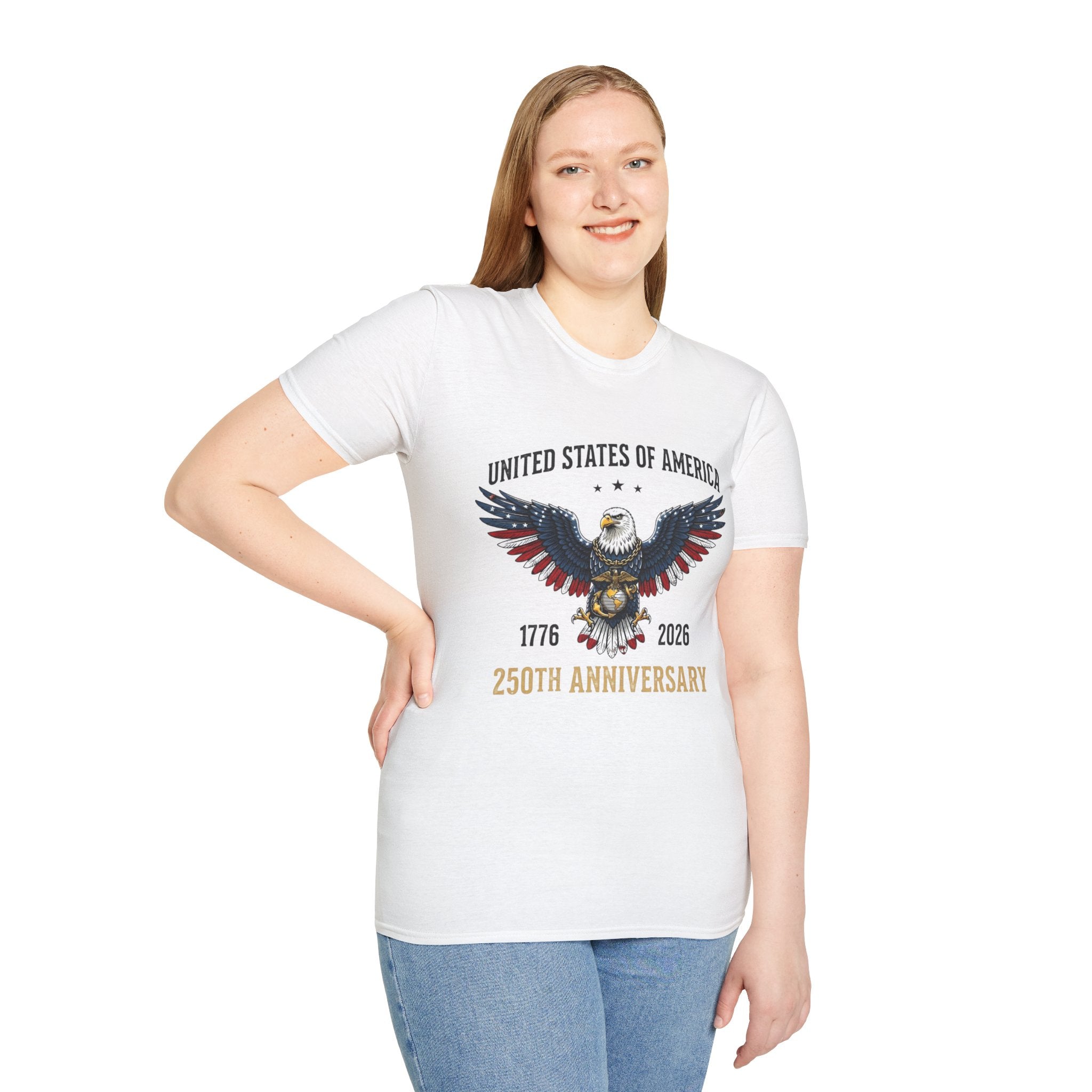 United States of America Eagle T-Shirt — 250th Anniversary 1776–2026 Patriotic Tee