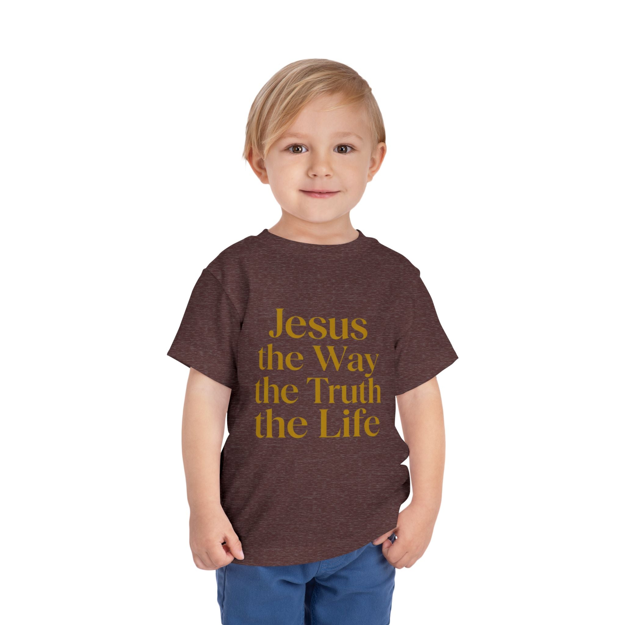 Toddler Tee — "Jesus the Way the Truth the Life" Christian Kids Shirt