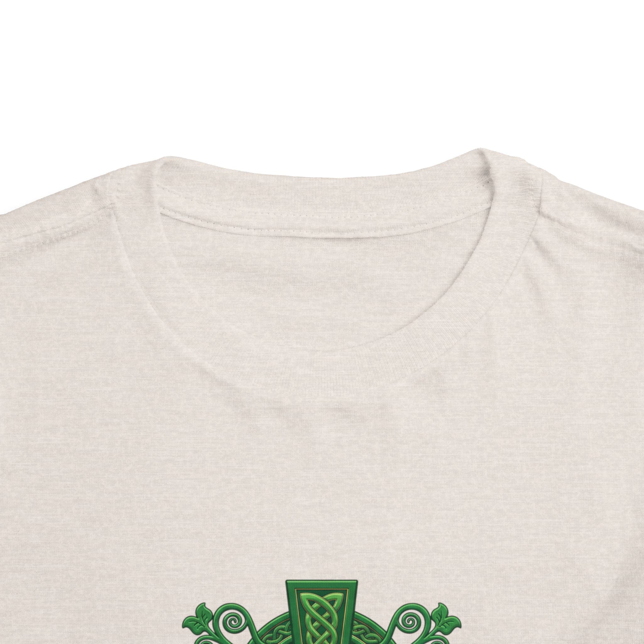 Toddler Tee — Green Celtic Cross Graphic (St. Patrick’s Day)