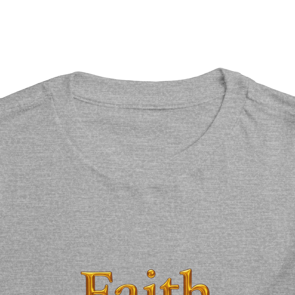 Toddler Tee — Faith Hope Love Gold Text