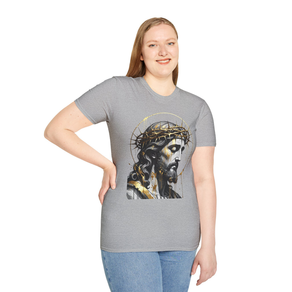 Jesus Portrait T-Shirt — Crown of Thorns Christian Tee