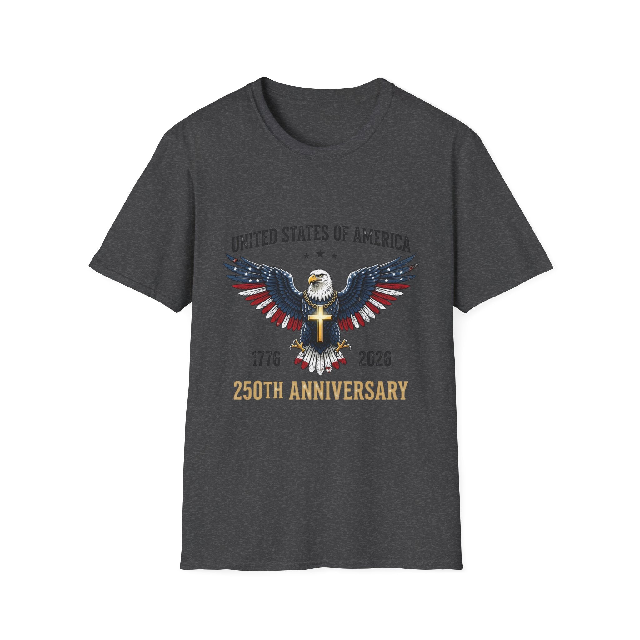 American Eagle Graphic T-Shirt — United States of America 1776–2026 Patriotic Tee