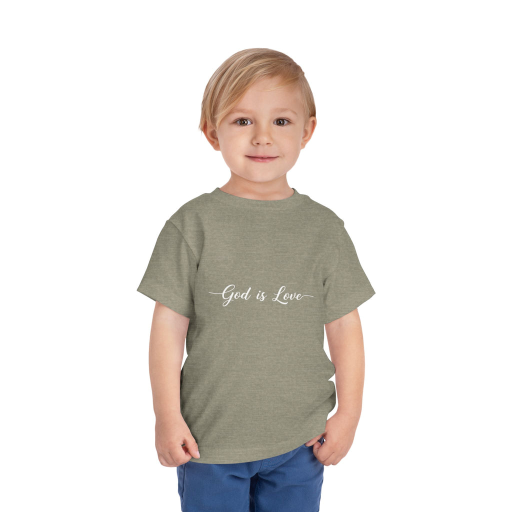 God is Love Toddler Tee — Faith-Based Kids' Short Sleeve Shirt