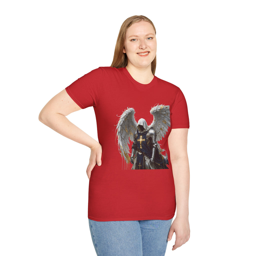 Angel Knight T-Shirt — Gothic Winged Crusader Graphic Tee