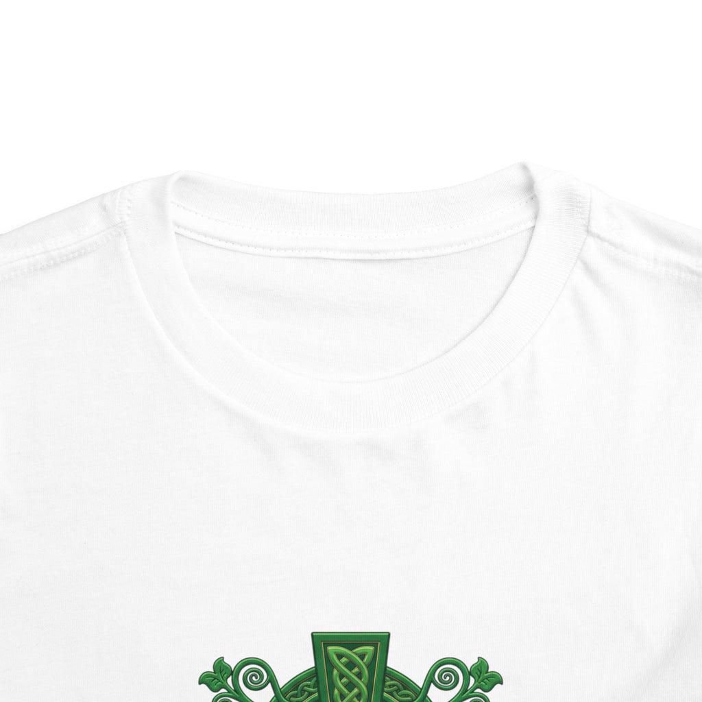 Toddler Tee — Green Celtic Cross Graphic (St. Patrick’s Day)