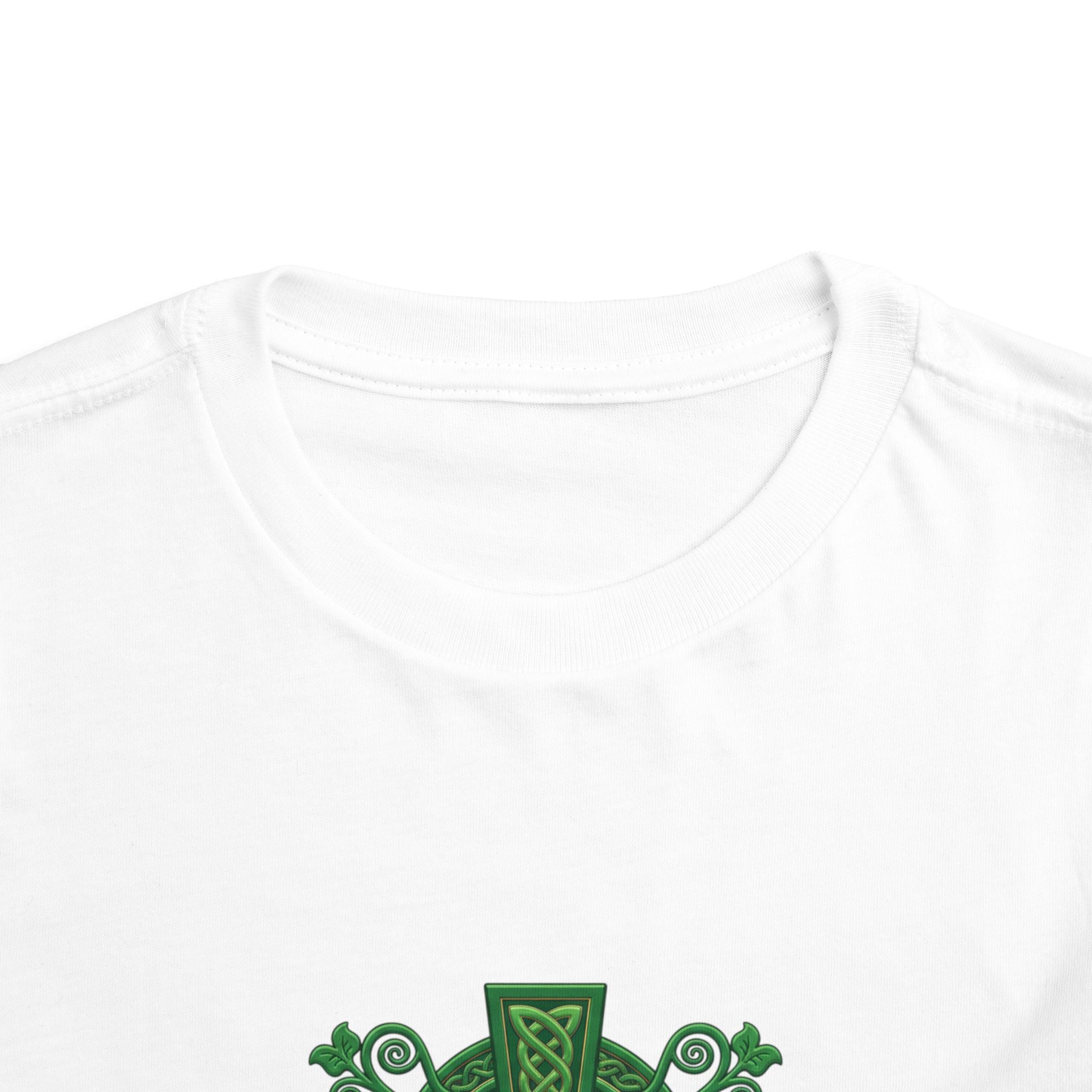Toddler Tee — Green Celtic Cross Graphic (St. Patrick’s Day)