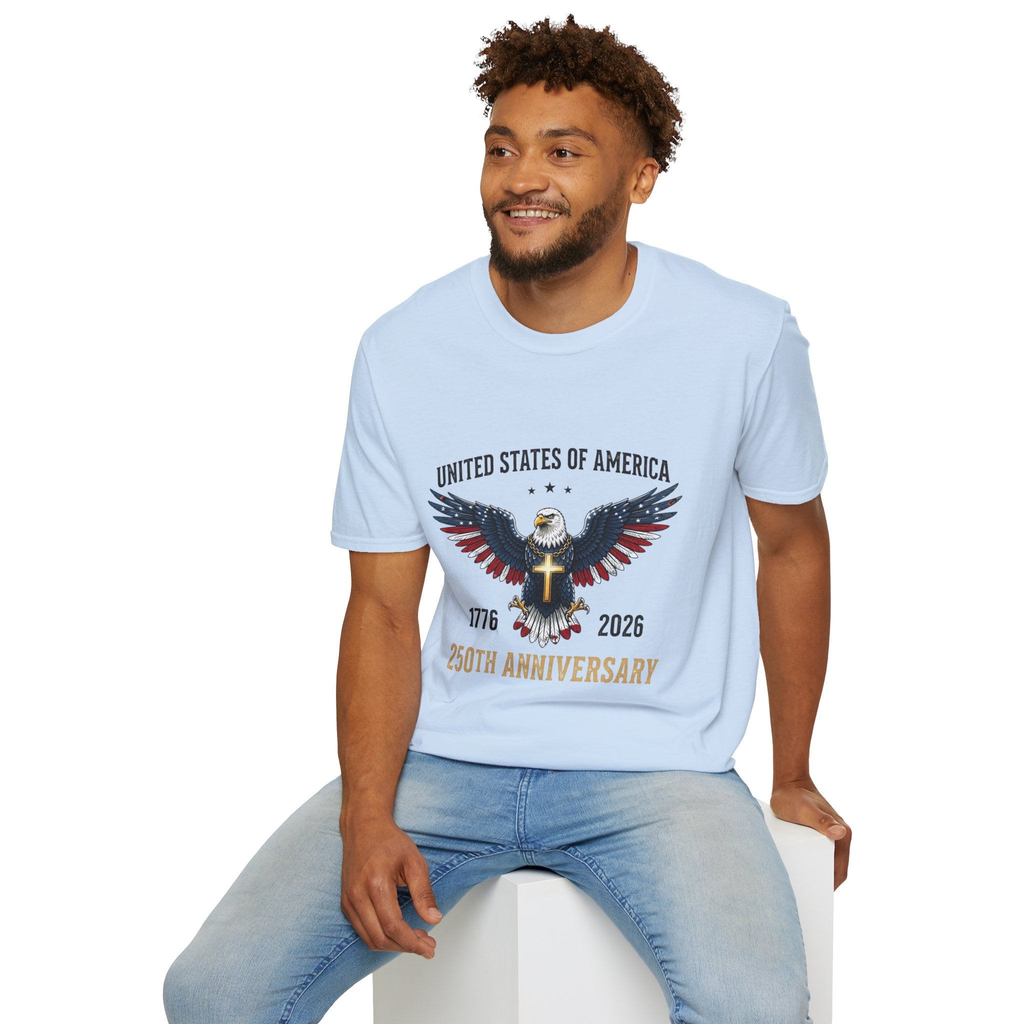 American Eagle Graphic T-Shirt — United States of America 1776–2026 Patriotic Tee