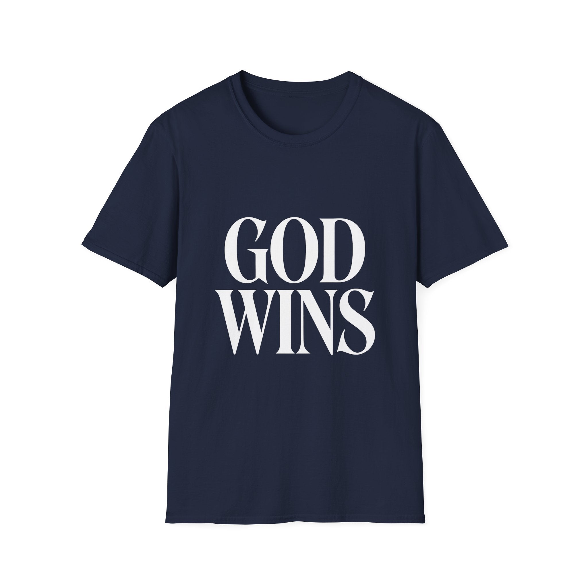 God Wins T-Shirt — Inspirational Christian Faith Tee