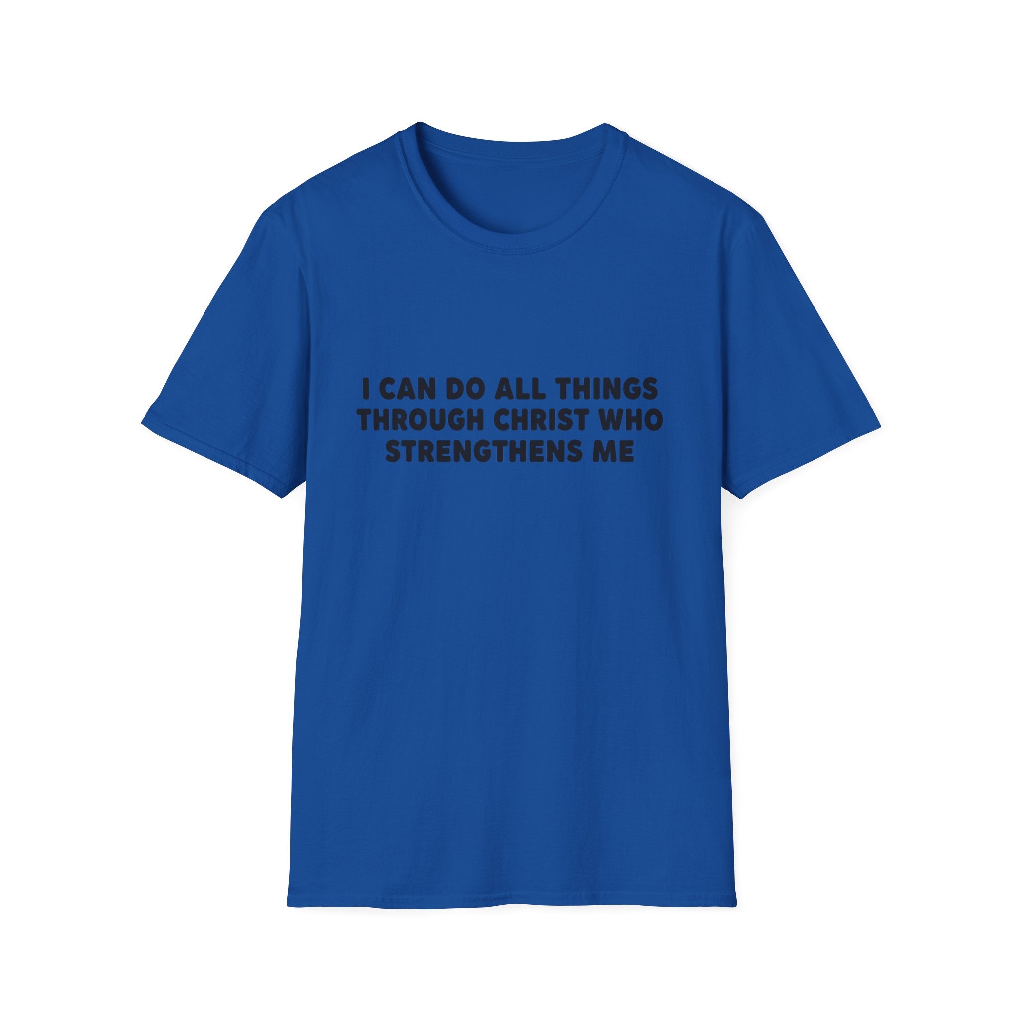 Christian Inspirational T-Shirt — "I Can Do All Things Through Christ"