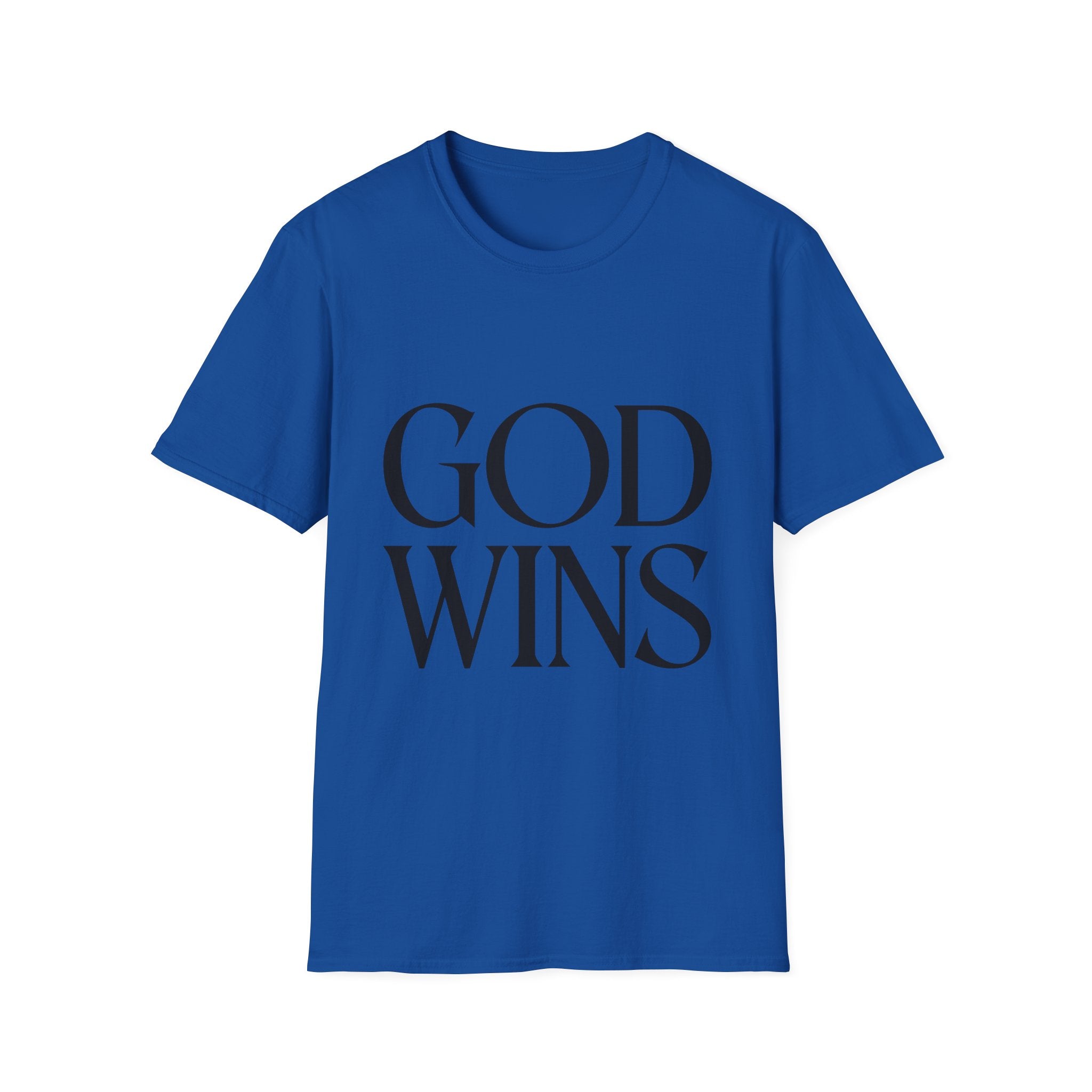 God Wins T-Shirt — Inspirational Christian Faith Tee