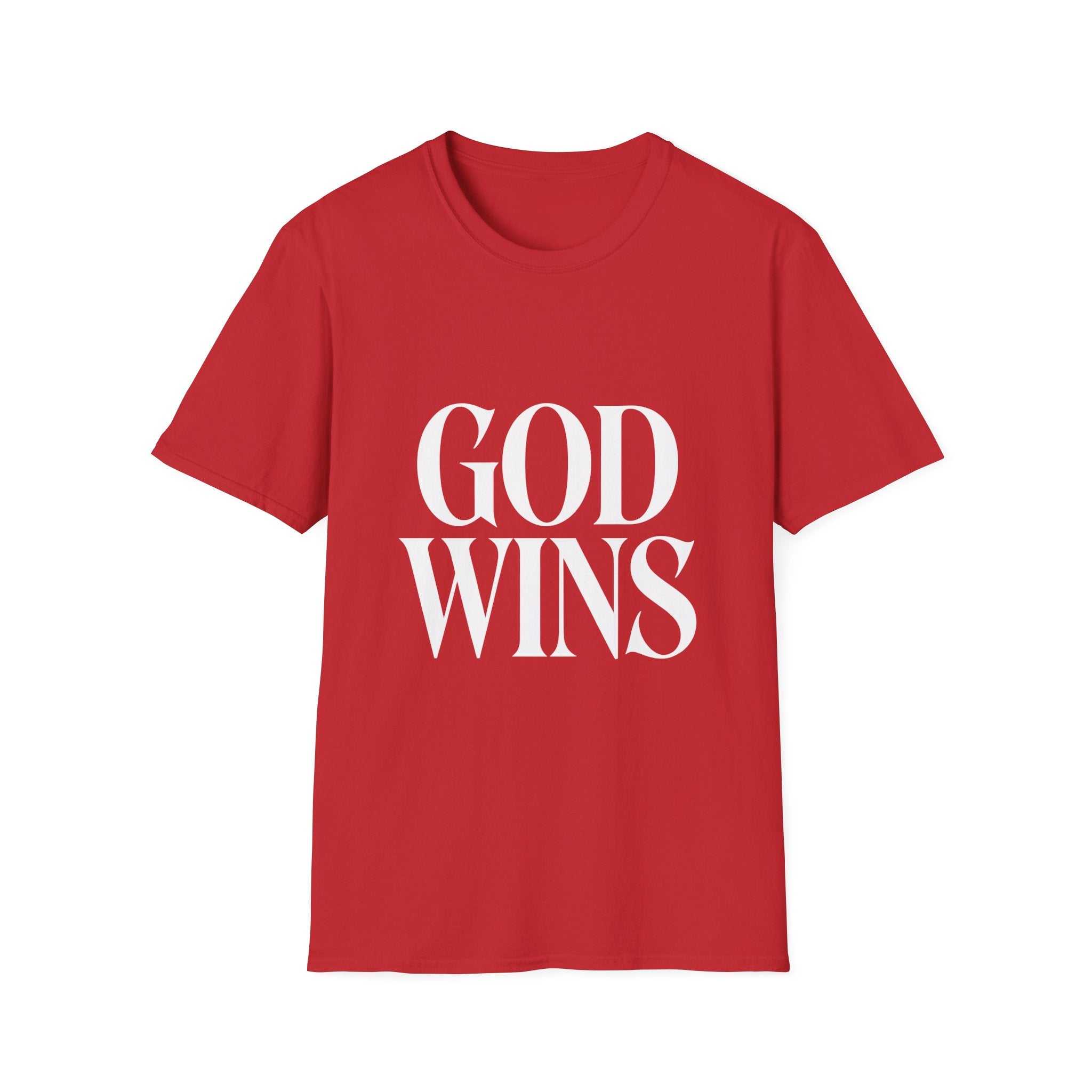God Wins T-Shirt — Inspirational Christian Faith Tee