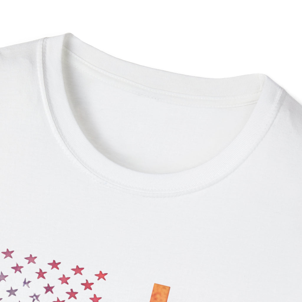 Faith Over Fear American Flag T-Shirt — Christian Cross Patriotic Tee