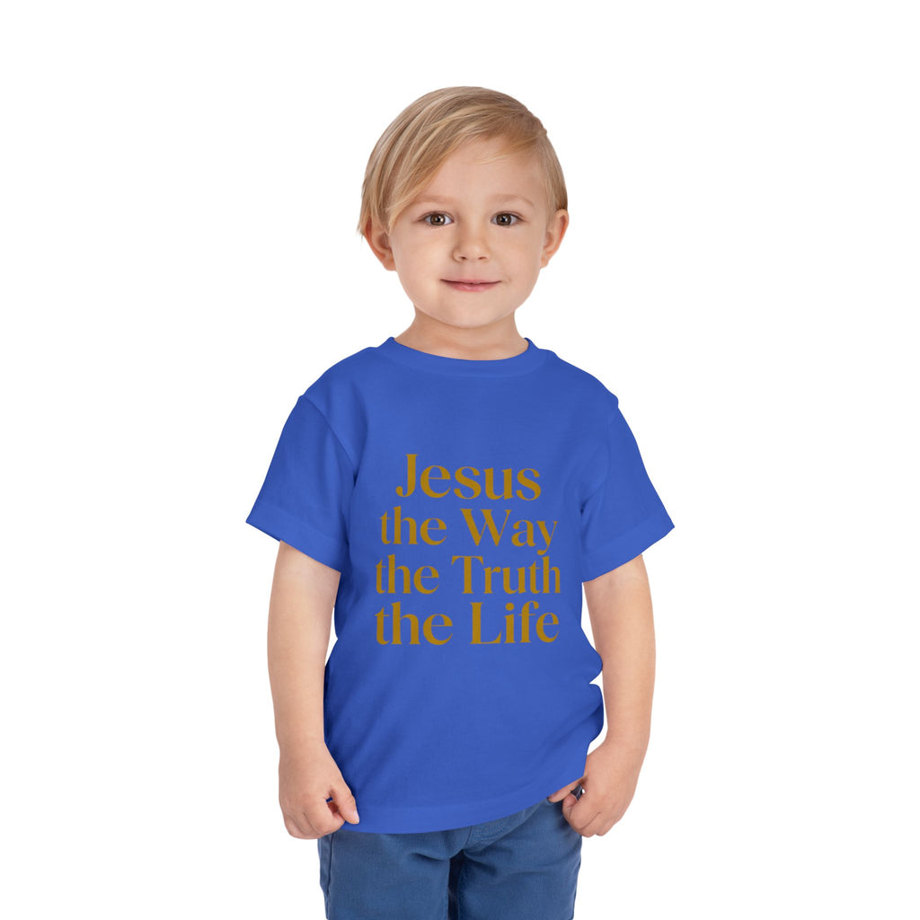 Toddler Tee — "Jesus the Way the Truth the Life" Christian Kids Shirt