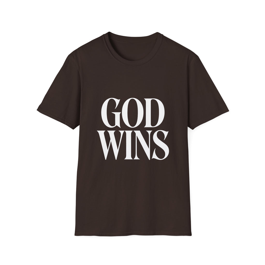 God Wins T-Shirt — Inspirational Christian Faith Tee