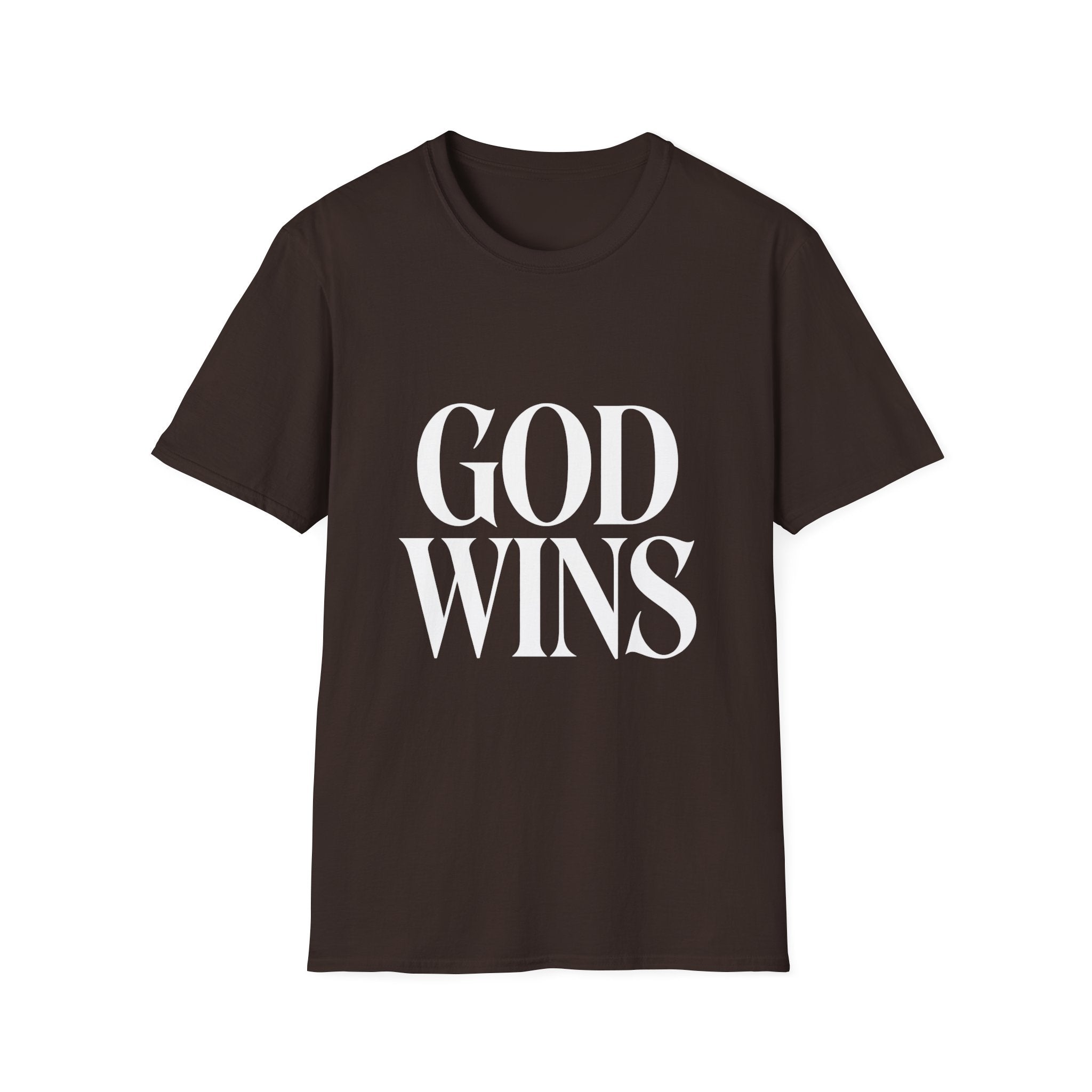 God Wins T-Shirt — Inspirational Christian Faith Tee