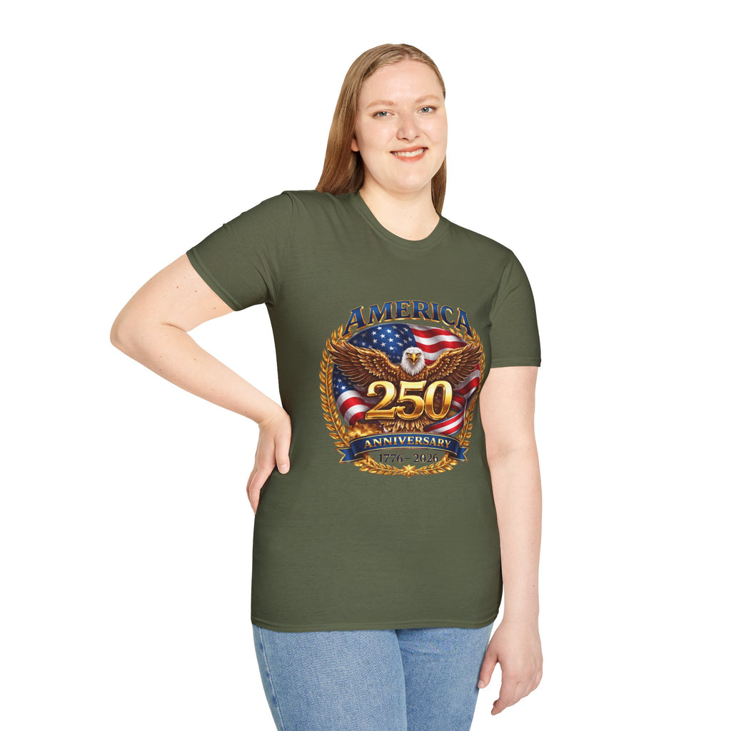 America 250th Anniversary T-Shirt — 1776–2026 Patriotic Eagle Tee