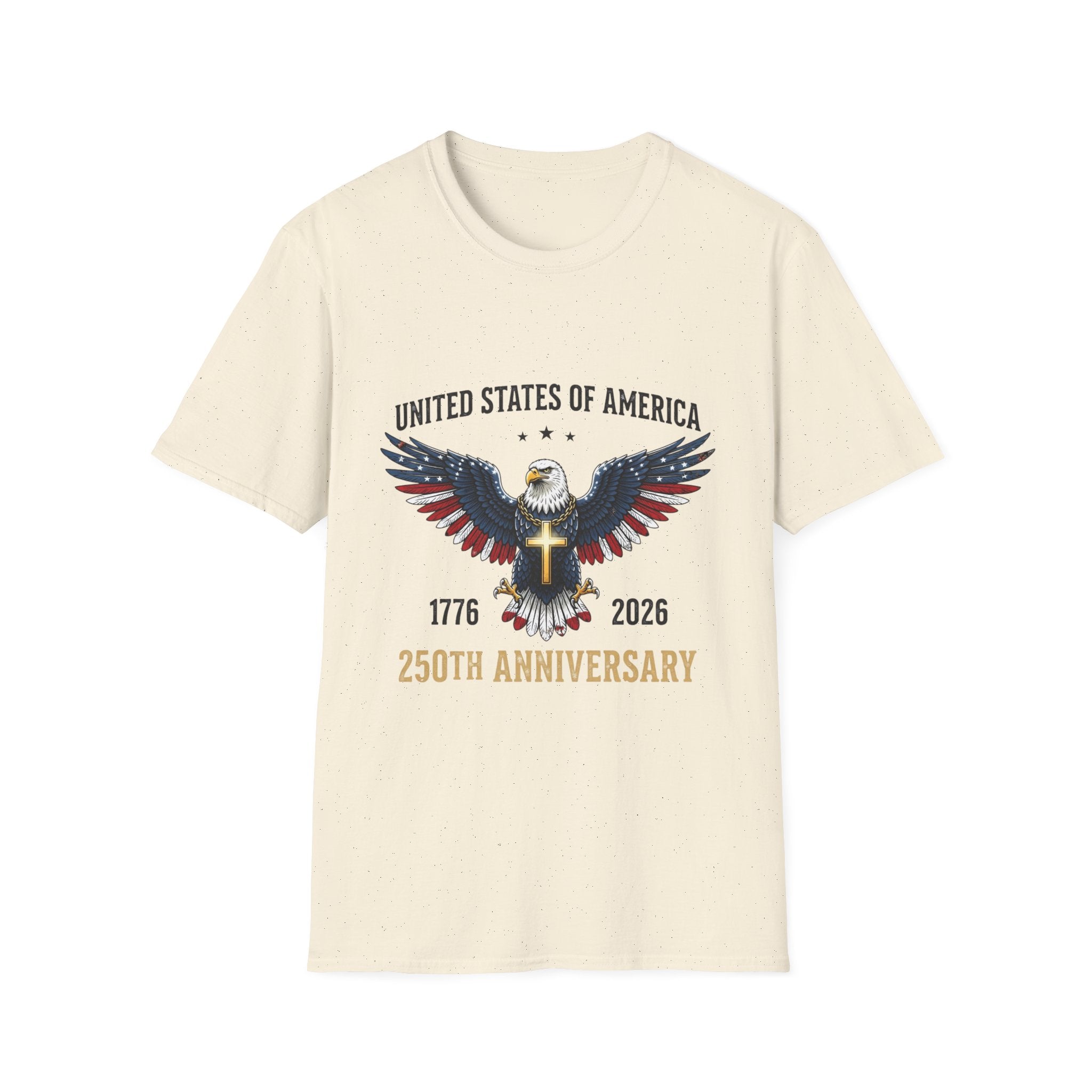 American Eagle Graphic T-Shirt — United States of America 1776–2026 Patriotic Tee