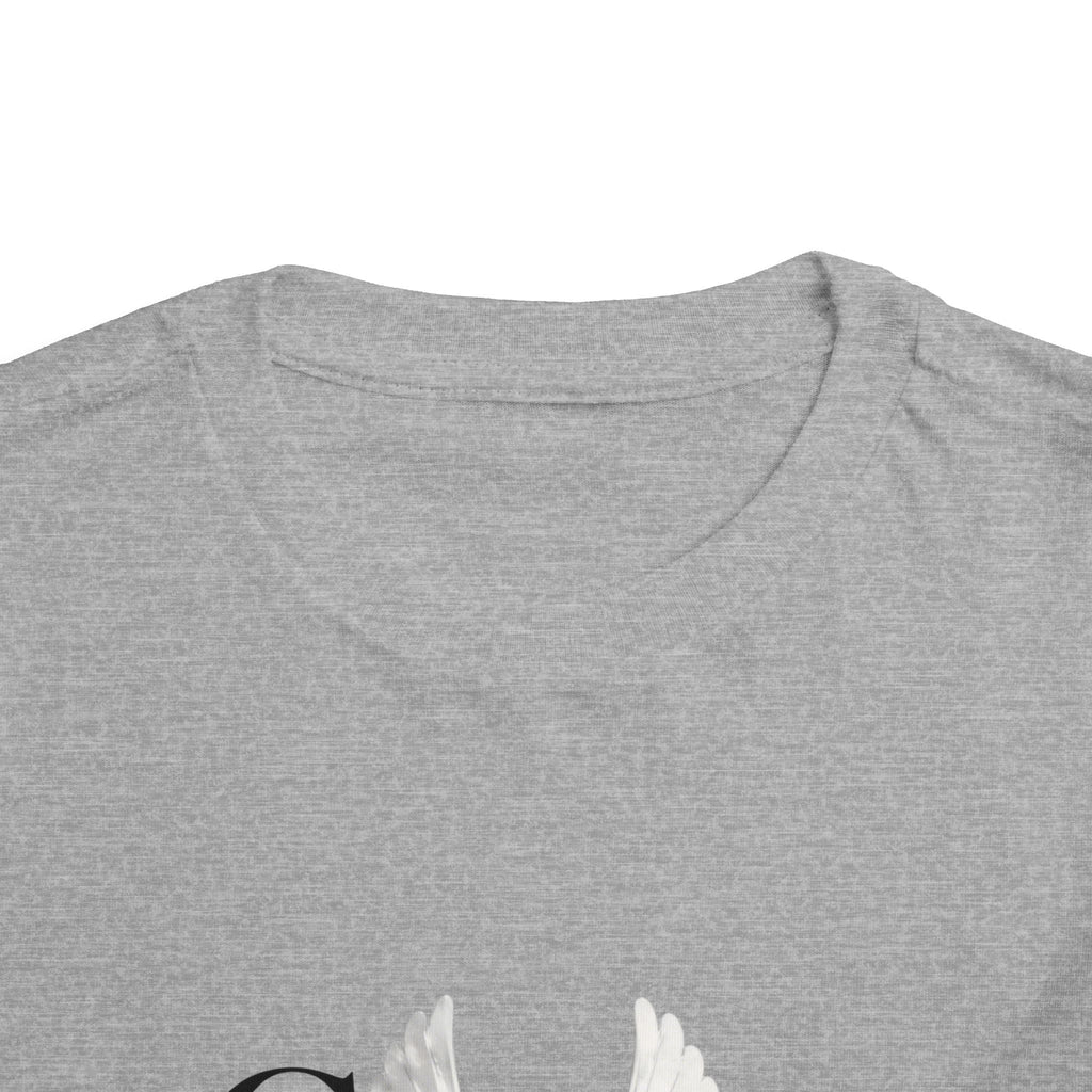 Toddler Tee — "Grace Wins" Dove Graphic Christian Short Sleeve Shirt