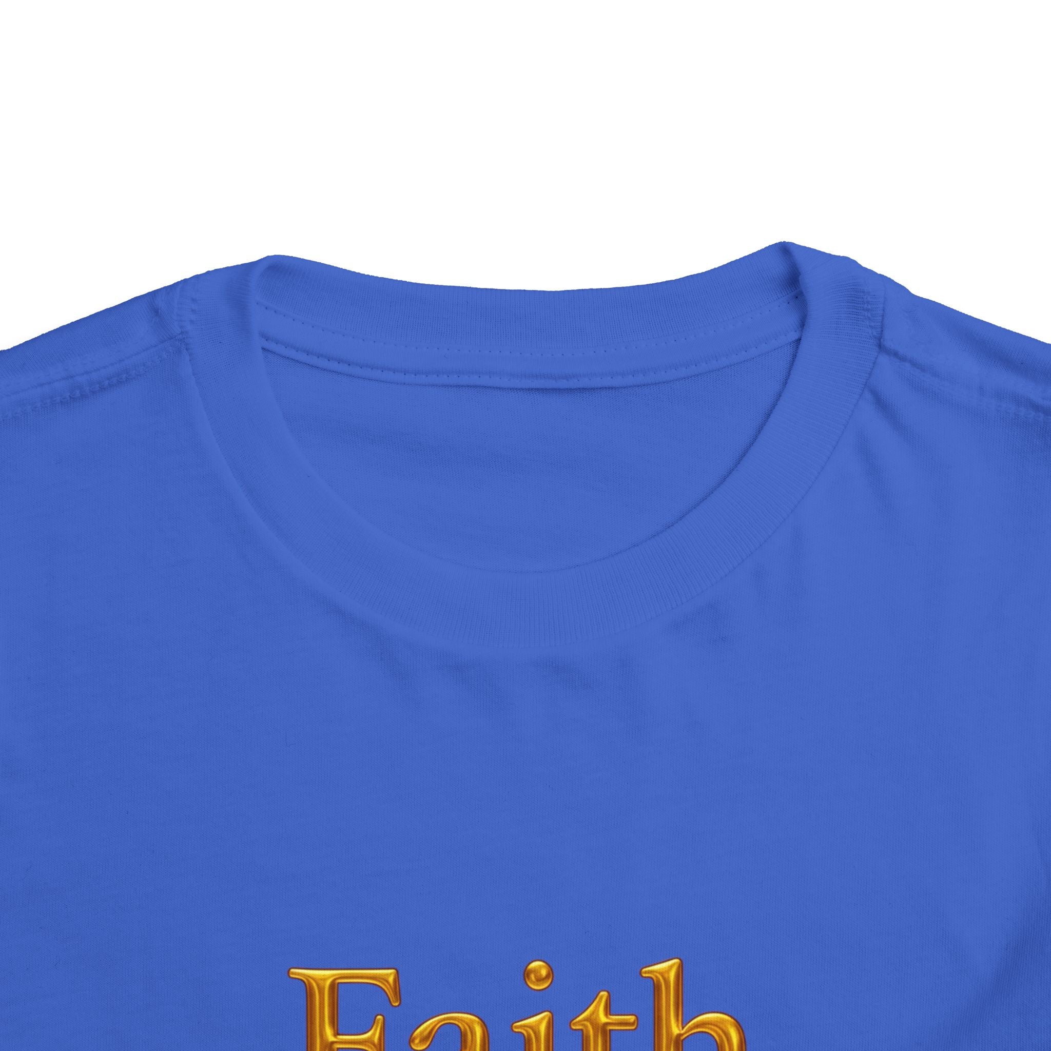 Toddler Tee — Faith Hope Love Gold Text