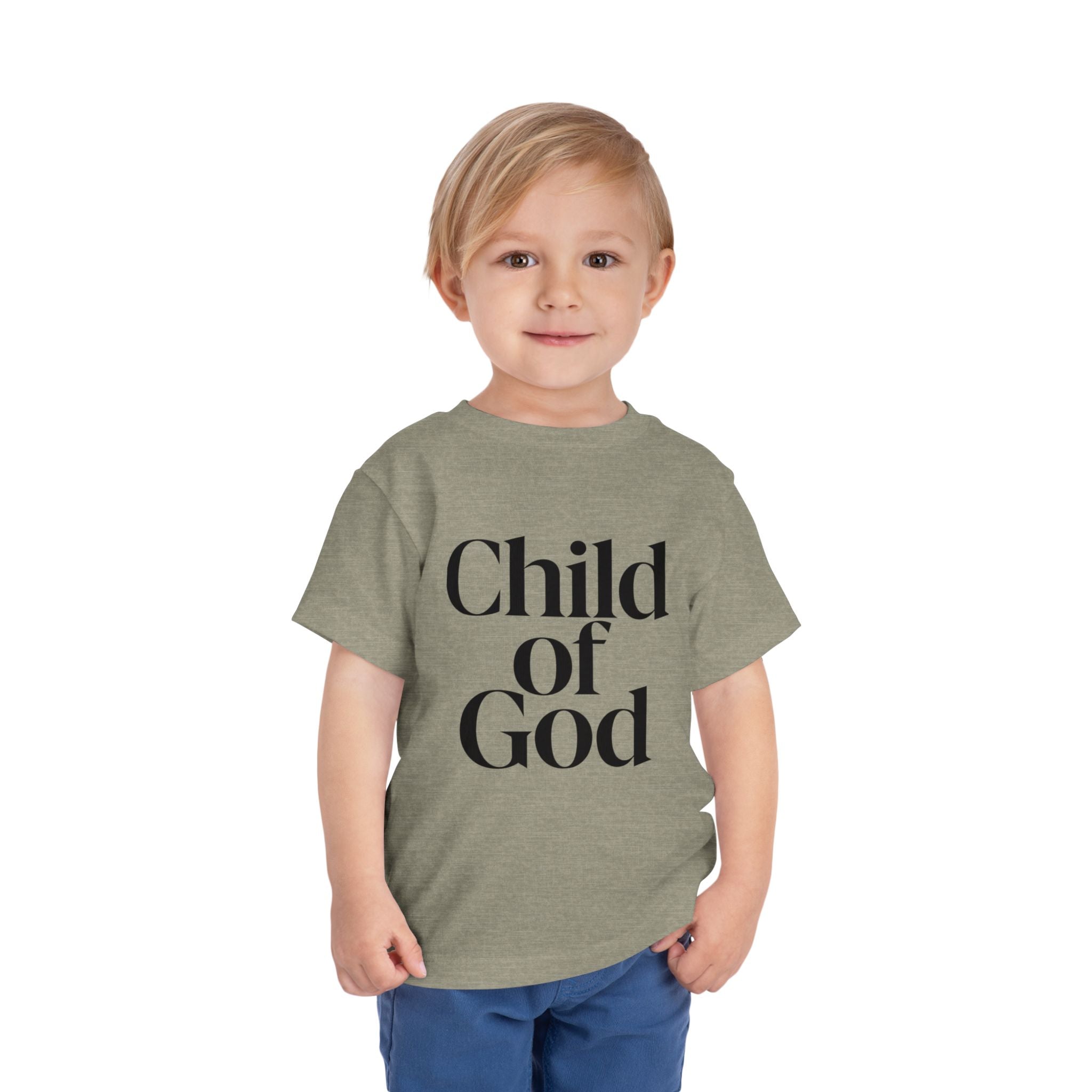 Toddler Tee – "Child of God" Faith Graphic