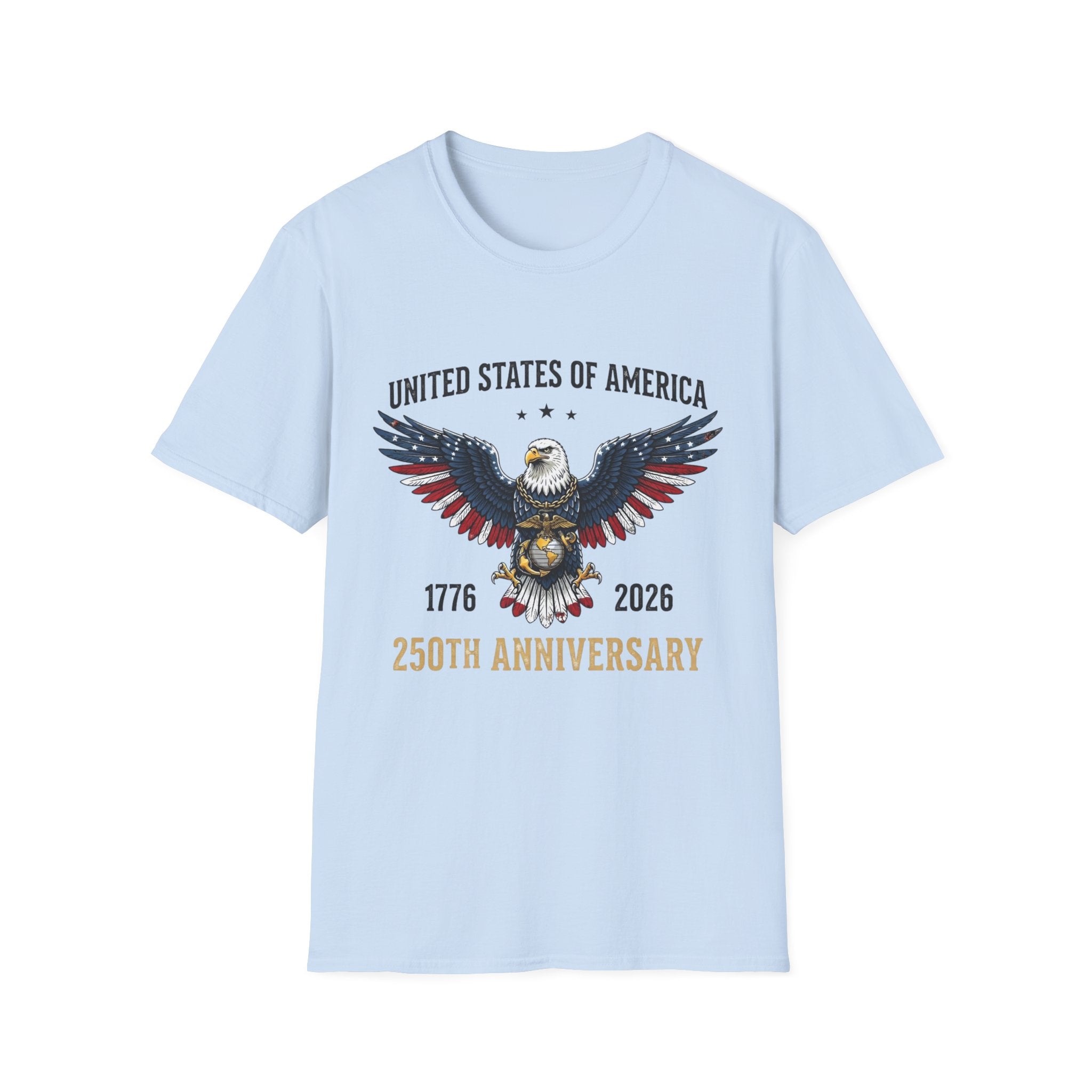 United States of America Eagle T-Shirt — 250th Anniversary 1776–2026 Patriotic Tee