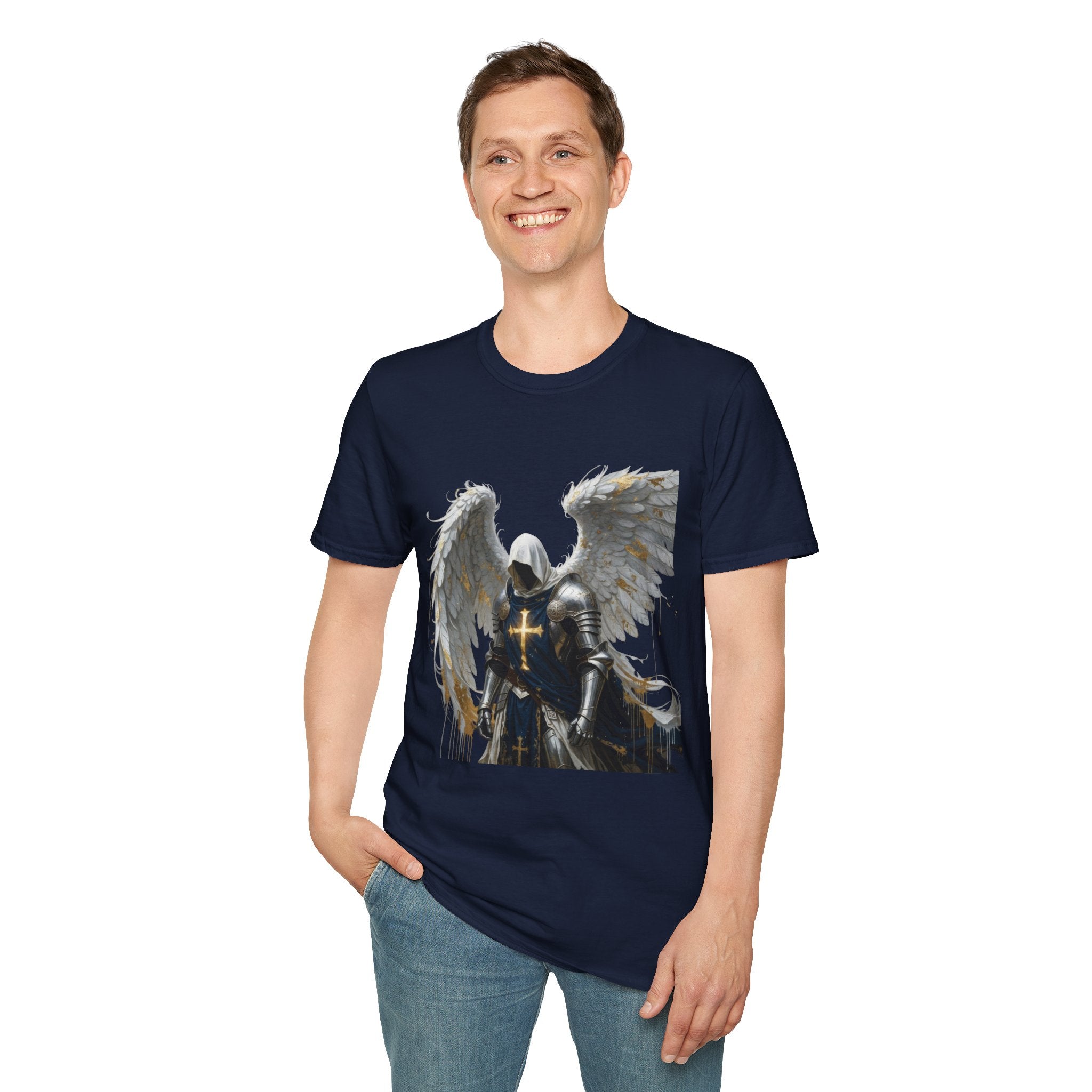 Angel Knight T-Shirt — Gothic Winged Crusader Graphic Tee