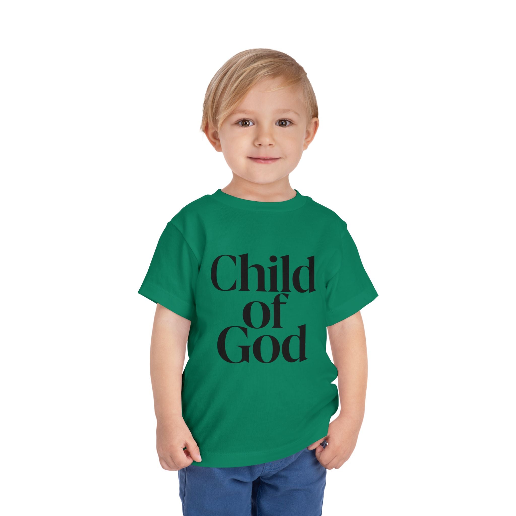 Toddler Tee – "Child of God" Faith Graphic