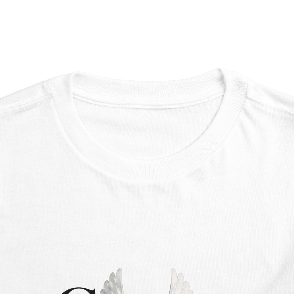 Toddler Tee — "Grace Wins" Dove Graphic Christian Short Sleeve Shirt