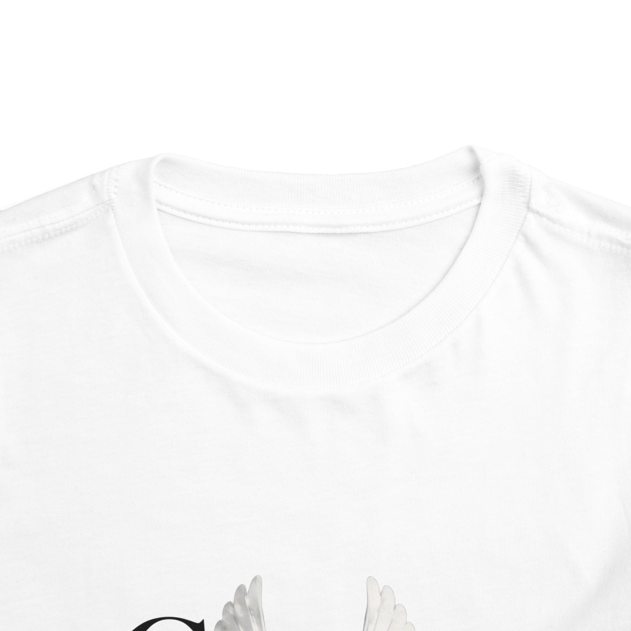 Toddler Tee — "Grace Wins" Dove Graphic Christian Short Sleeve Shirt