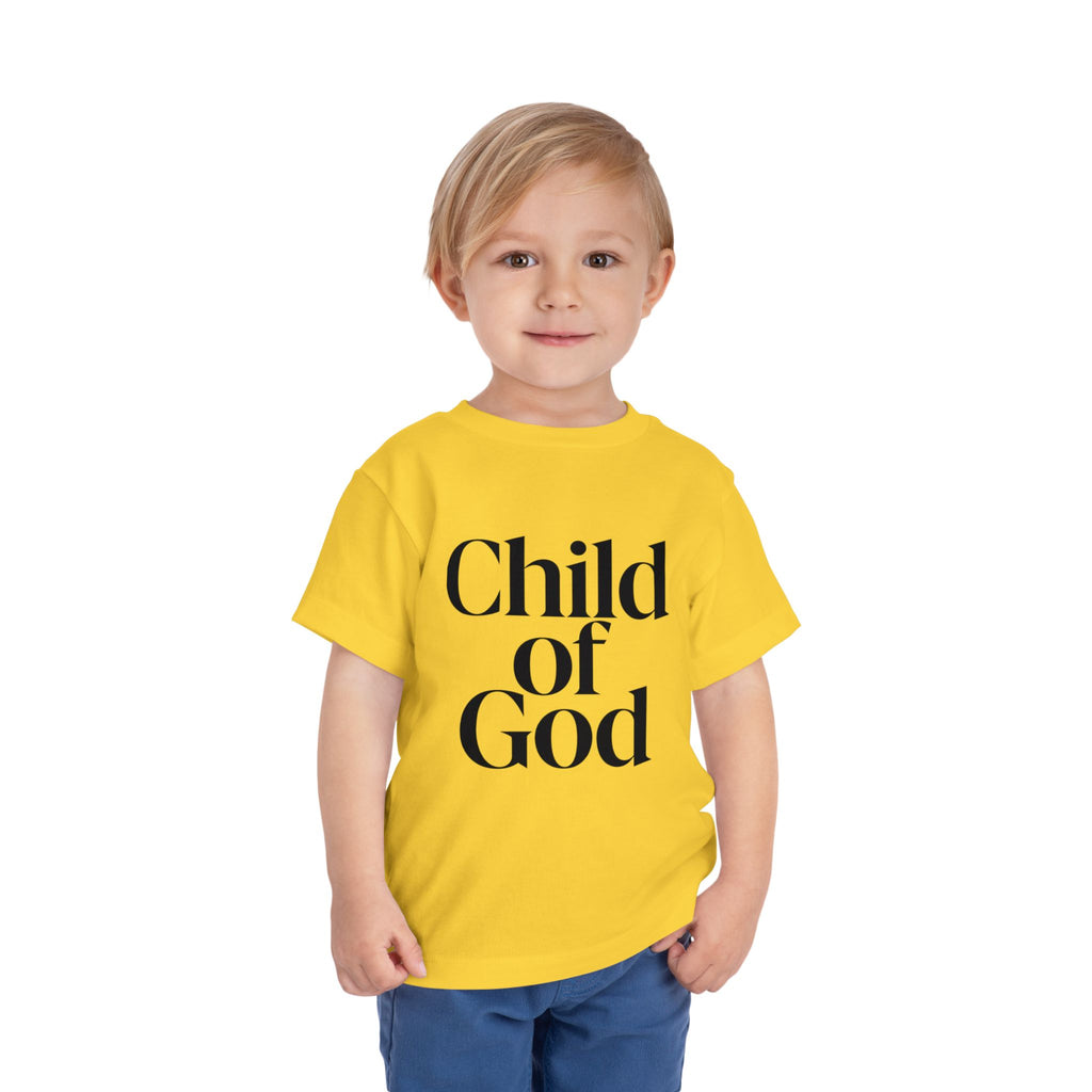Toddler Tee – "Child of God" Faith Graphic