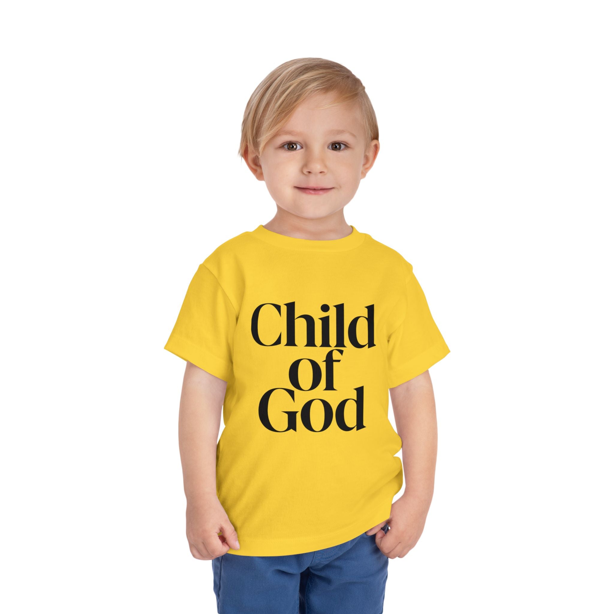 Toddler Tee – "Child of God" Faith Graphic