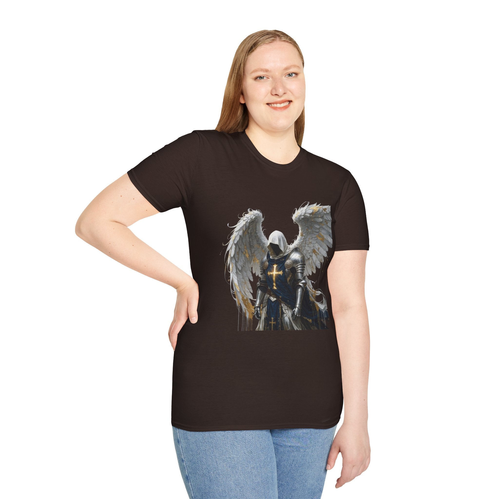 Angel Knight T-Shirt — Gothic Winged Crusader Graphic Tee