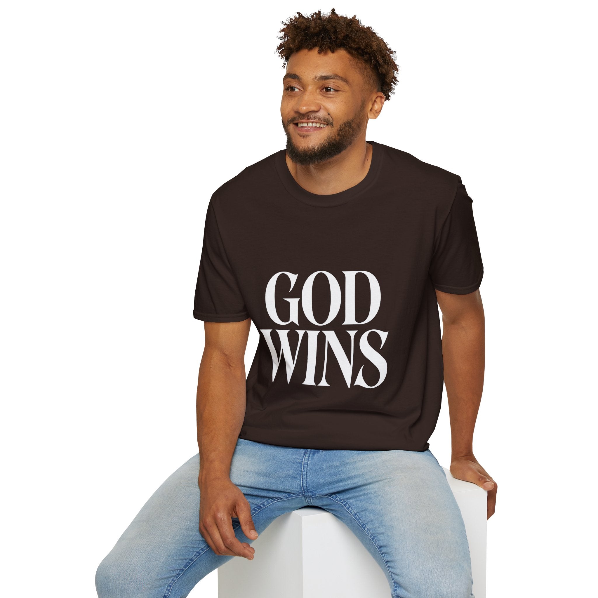 God Wins T-Shirt — Inspirational Christian Faith Tee