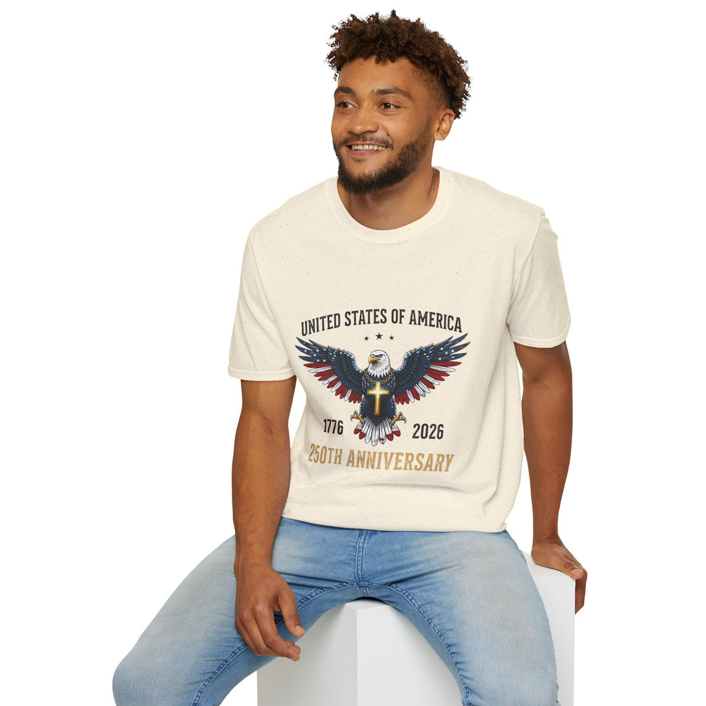 American Eagle Graphic T-Shirt — United States of America 1776–2026 Patriotic Tee