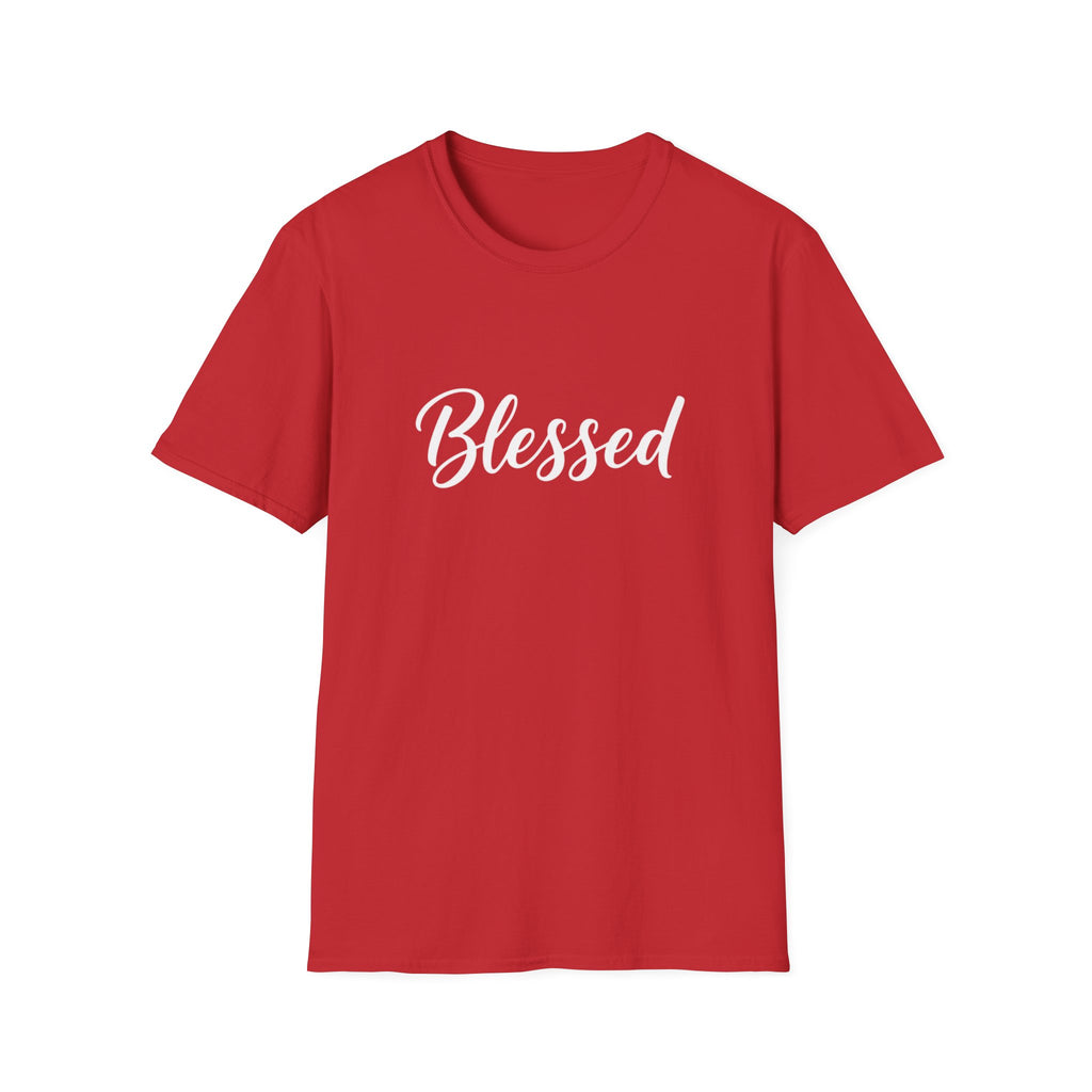 Blessed Script T-Shirt — Inspirational Faith Graphic Tee
