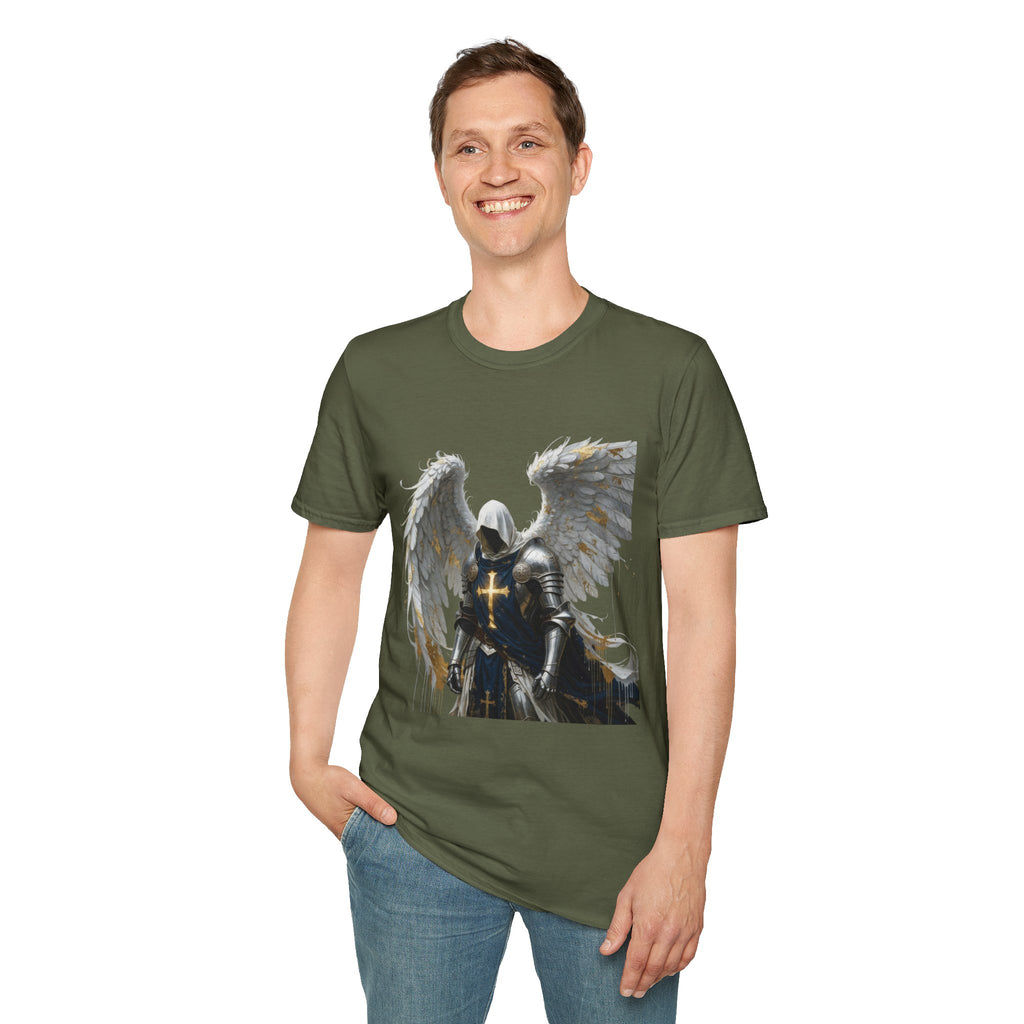 Angel Knight T-Shirt — Gothic Winged Crusader Graphic Tee