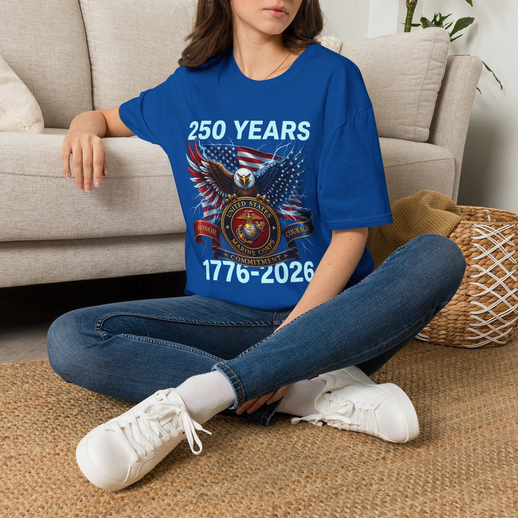 250 Years 1776–2026 Eagle Flag T-Shirt — Patriotic USA Anniversary Tee