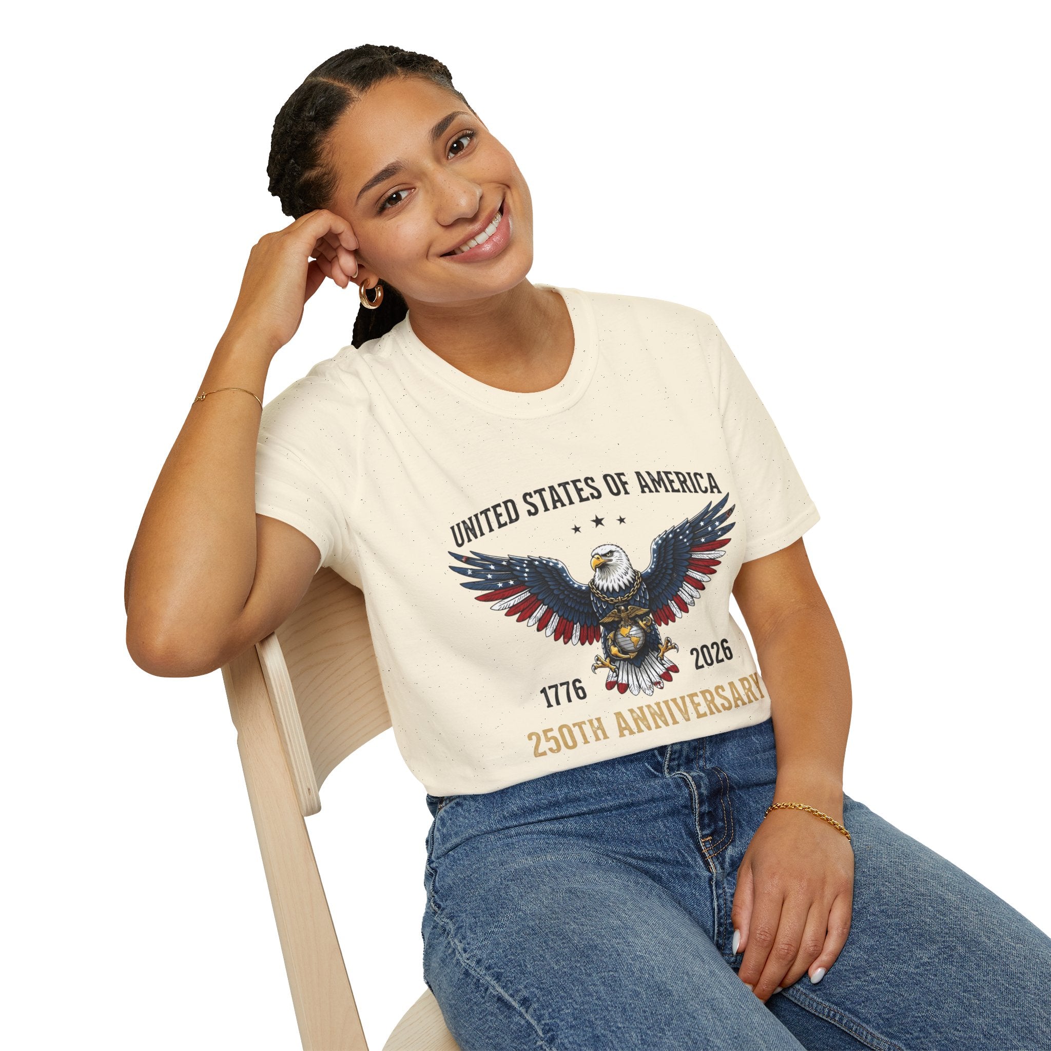 United States of America Eagle T-Shirt — 250th Anniversary 1776–2026 Patriotic Tee