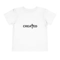 Toddler Tee — "Created" Cross Logo Christian Baby Shirt