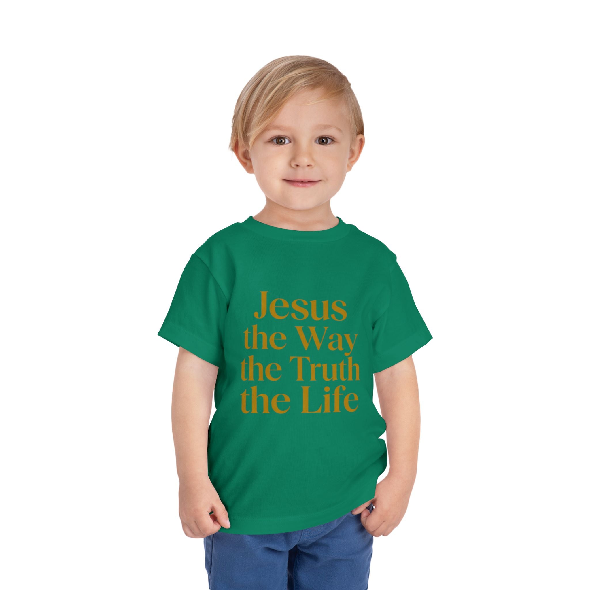 Toddler Tee — "Jesus the Way the Truth the Life" Christian Kids Shirt