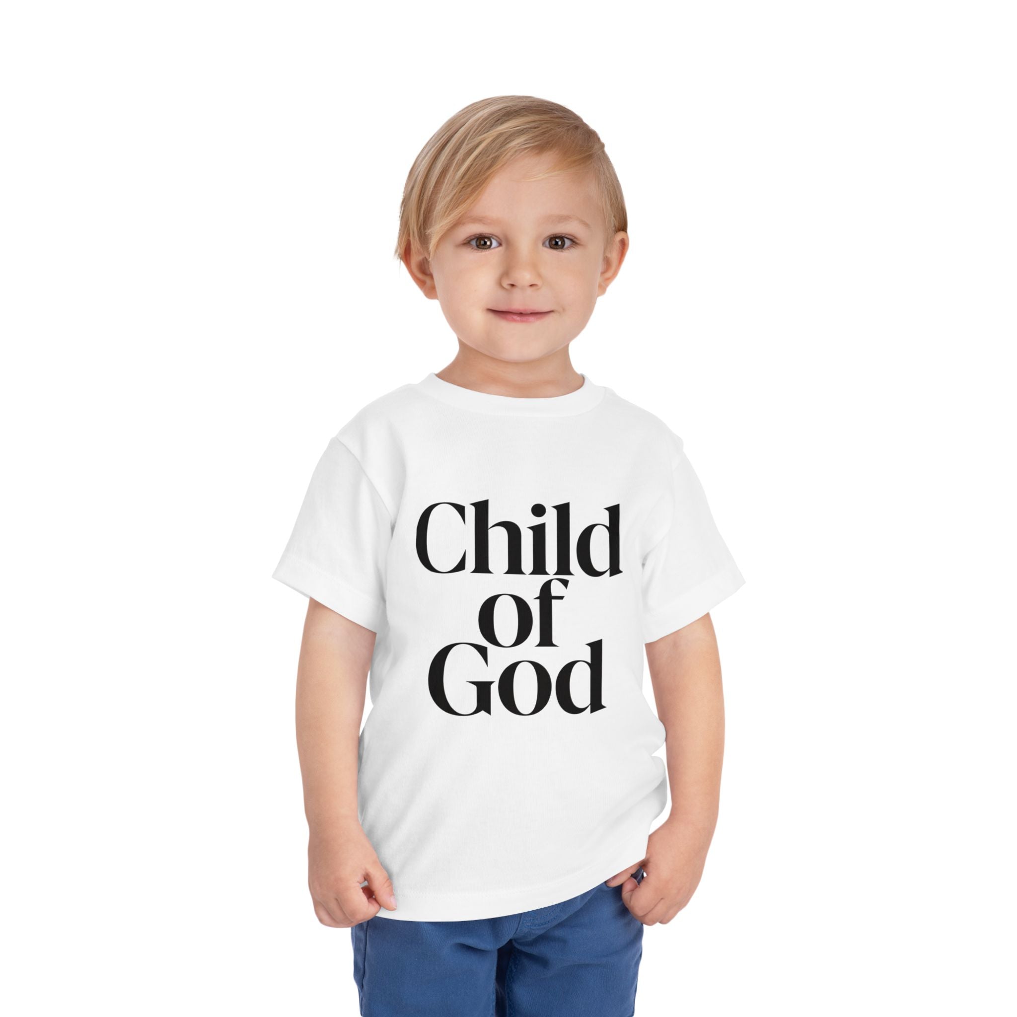 Toddler Tee – "Child of God" Faith Graphic