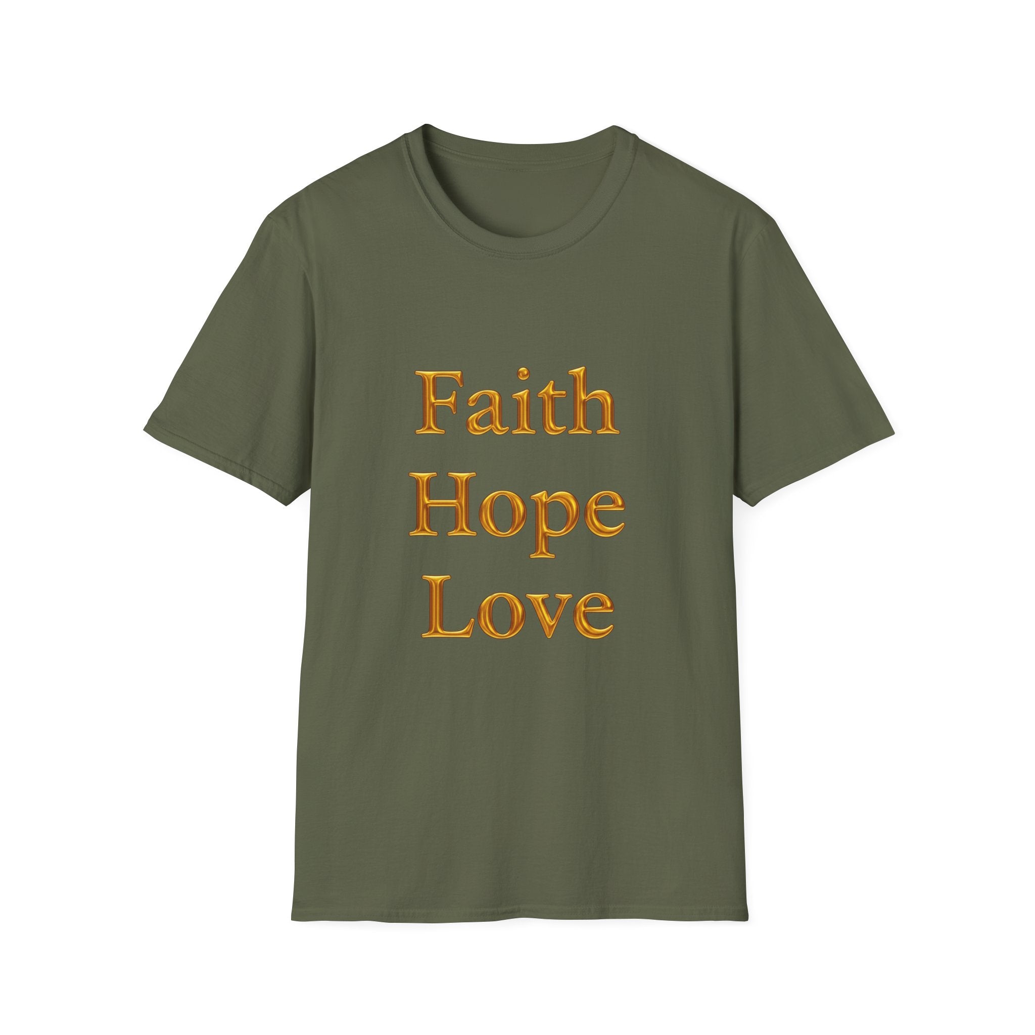 Faith Hope Love T-Shirt — Inspirational Christian Tee