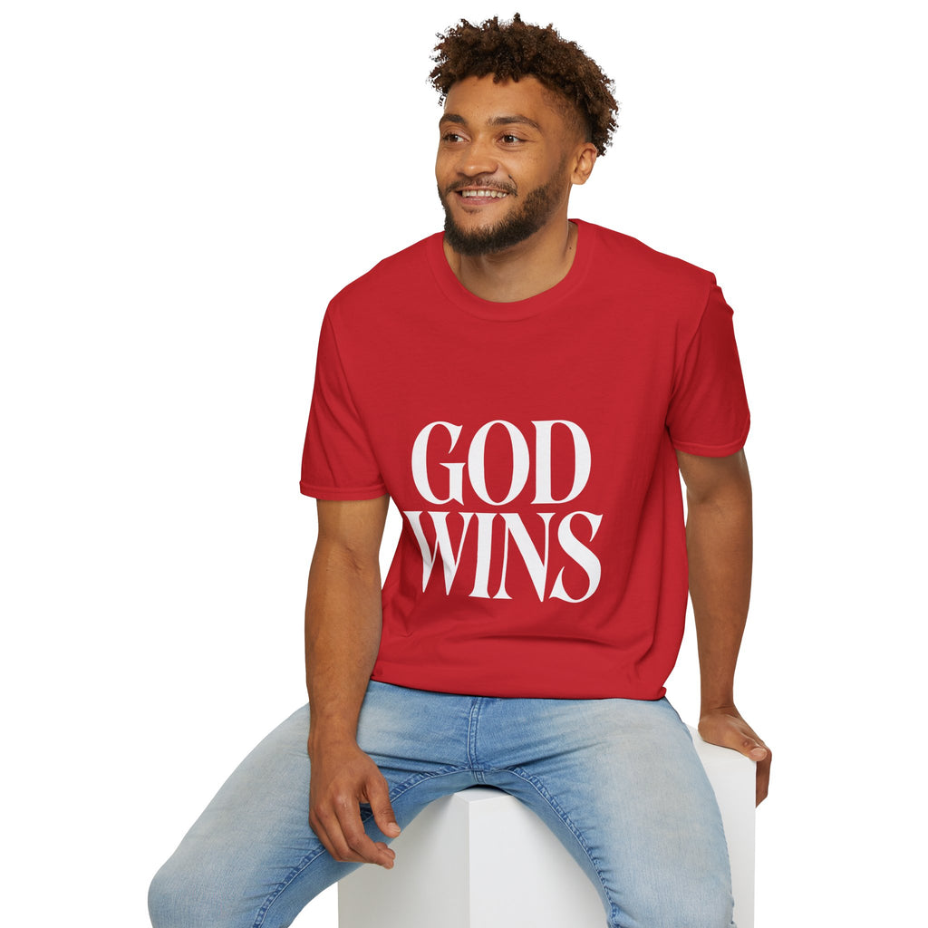 God Wins T-Shirt — Inspirational Christian Faith Tee