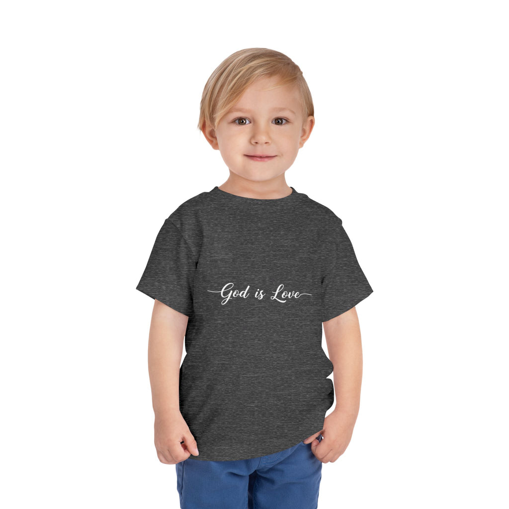 God is Love Toddler Tee — Faith-Based Kids' Short Sleeve Shirt