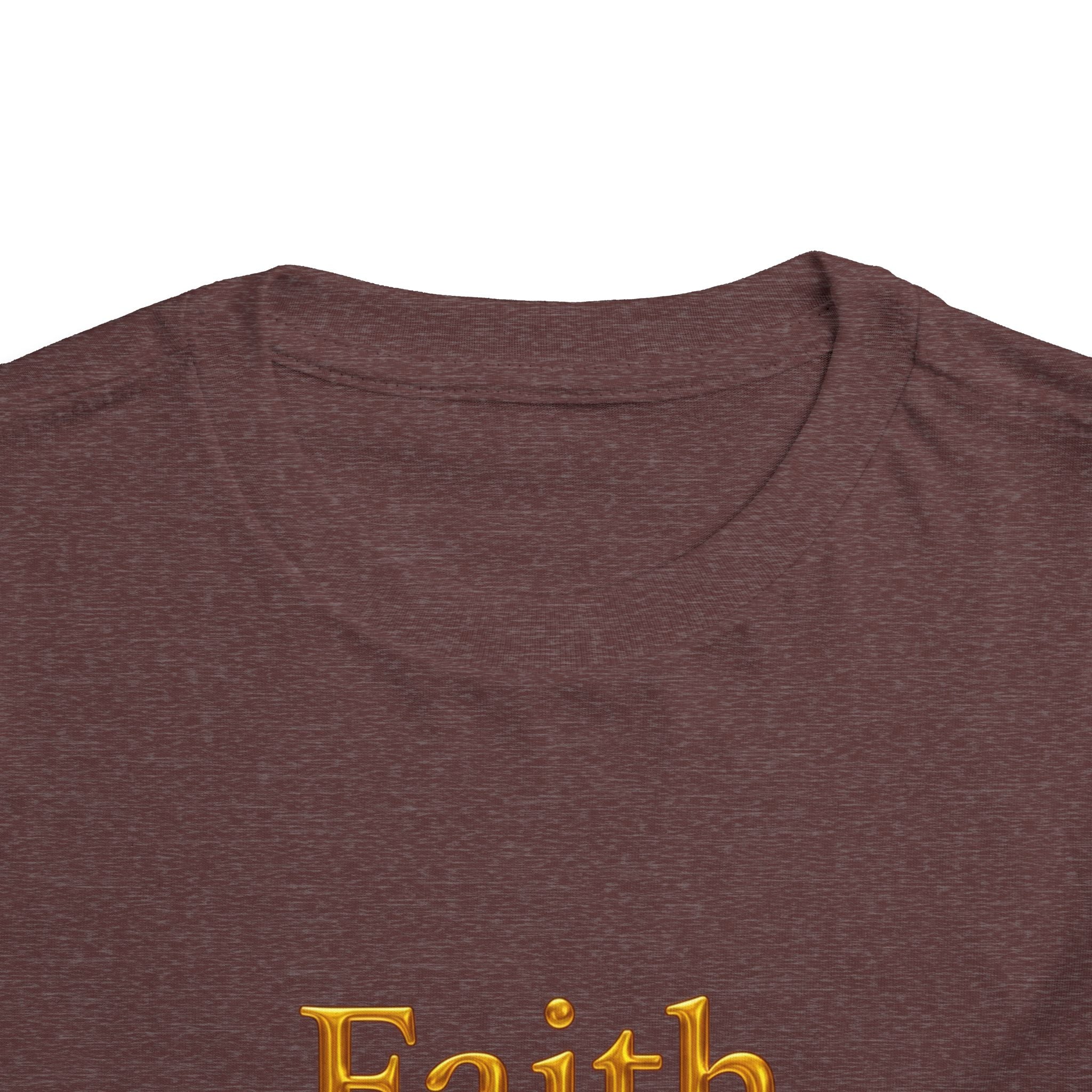 Toddler Tee — Faith Hope Love Gold Text